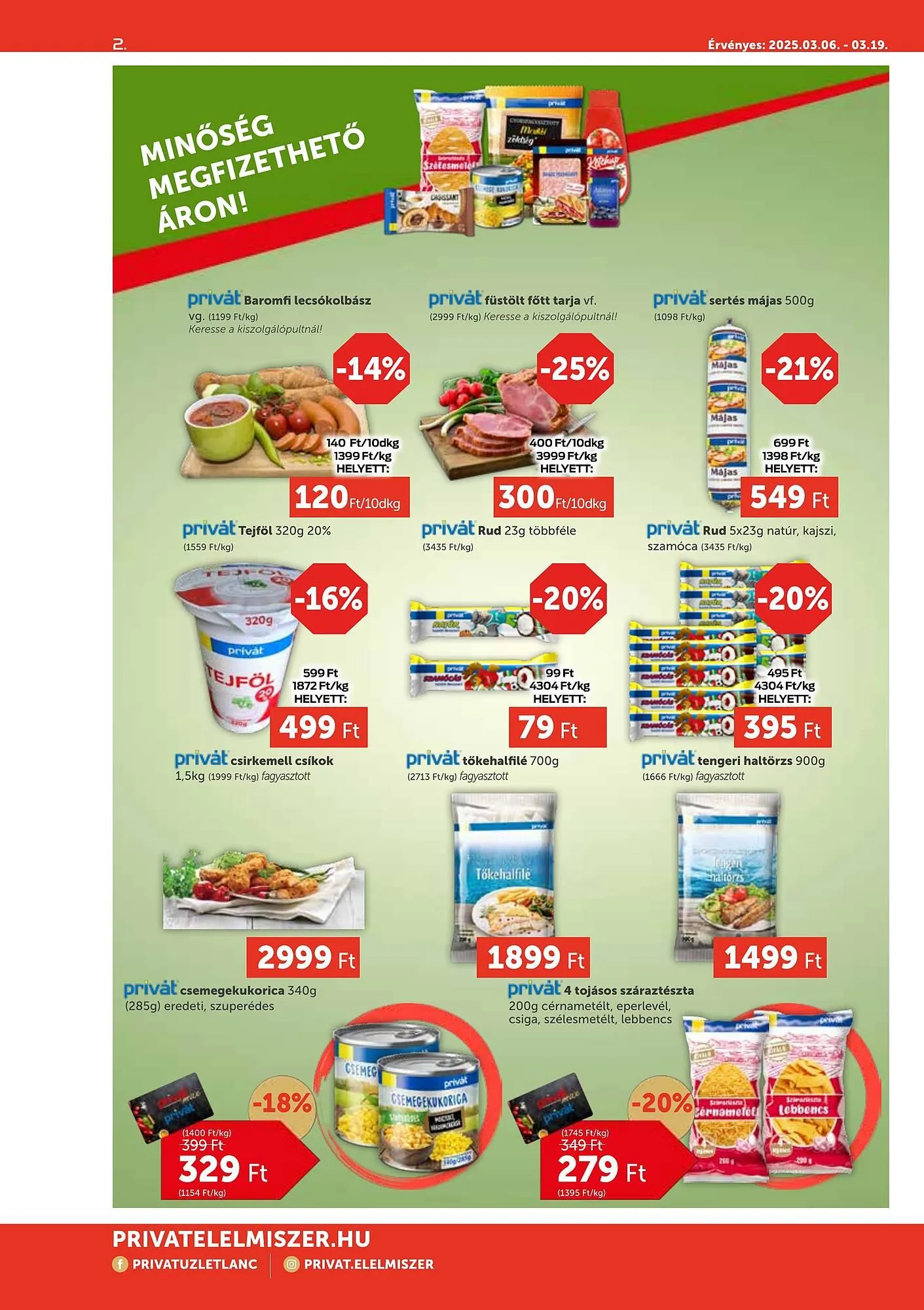 Katalógus PRIVÁT akciós újság március 6.-tól március 19.-ig 2025. - Oldal 2