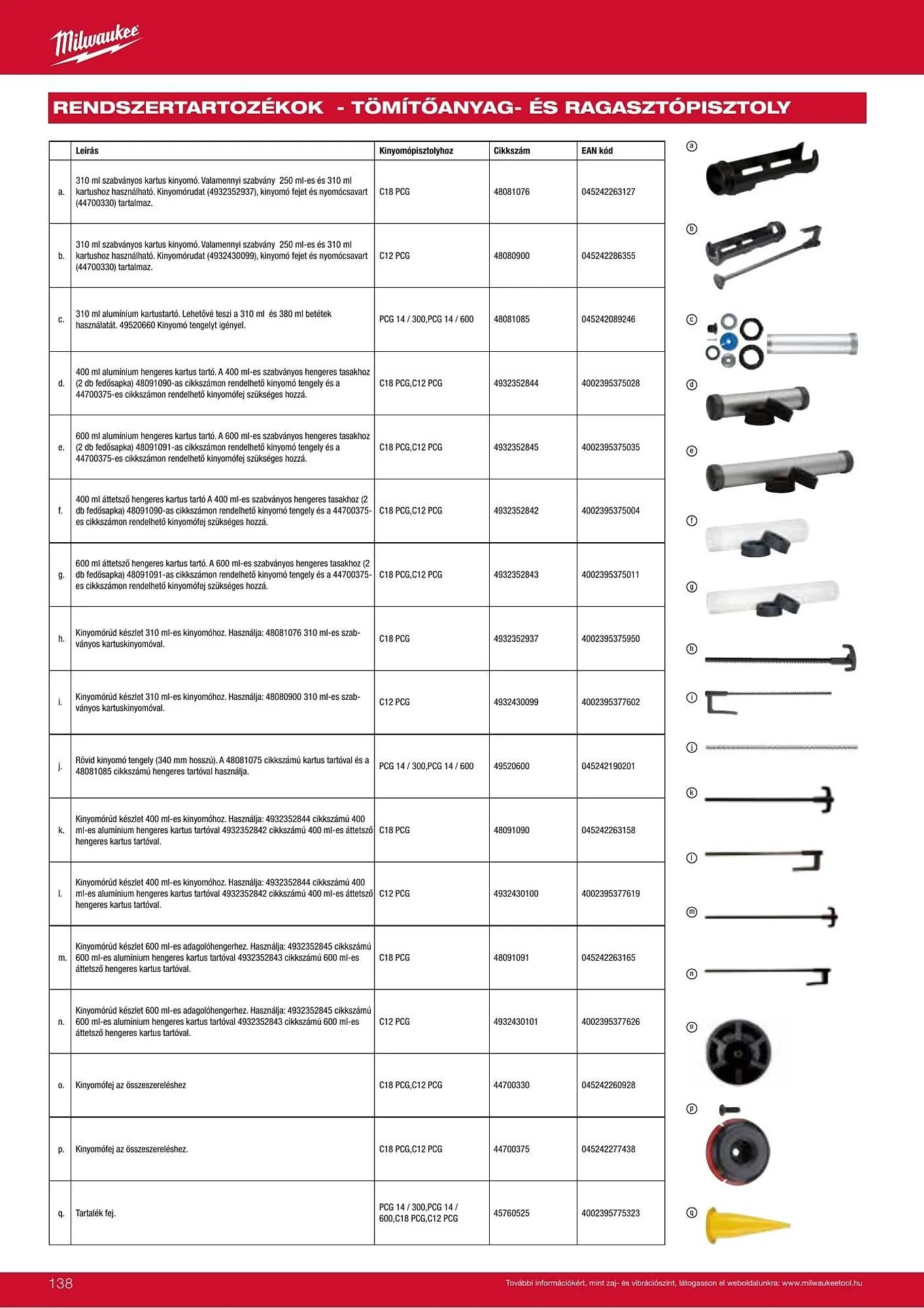 Katalógus Milwaukee akciós újság szeptember 16.-tól december 31.-ig 2026. - Oldal 138