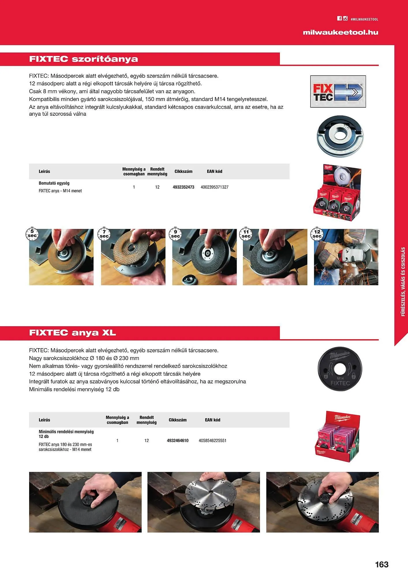 Katalógus Milwaukeetool akciós újság augusztus 14.-tól december 31.-ig 2024. - Oldal 163