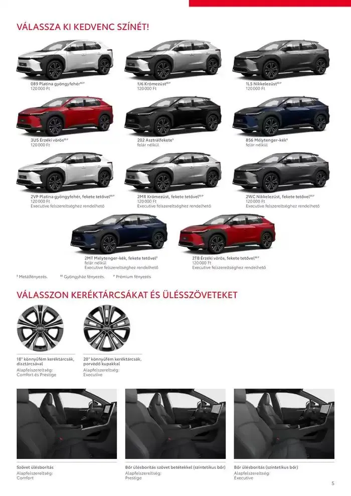 Katalógus Toyota bZ4X MY25 február 6.-tól február 6.-ig 2026. - Oldal 5