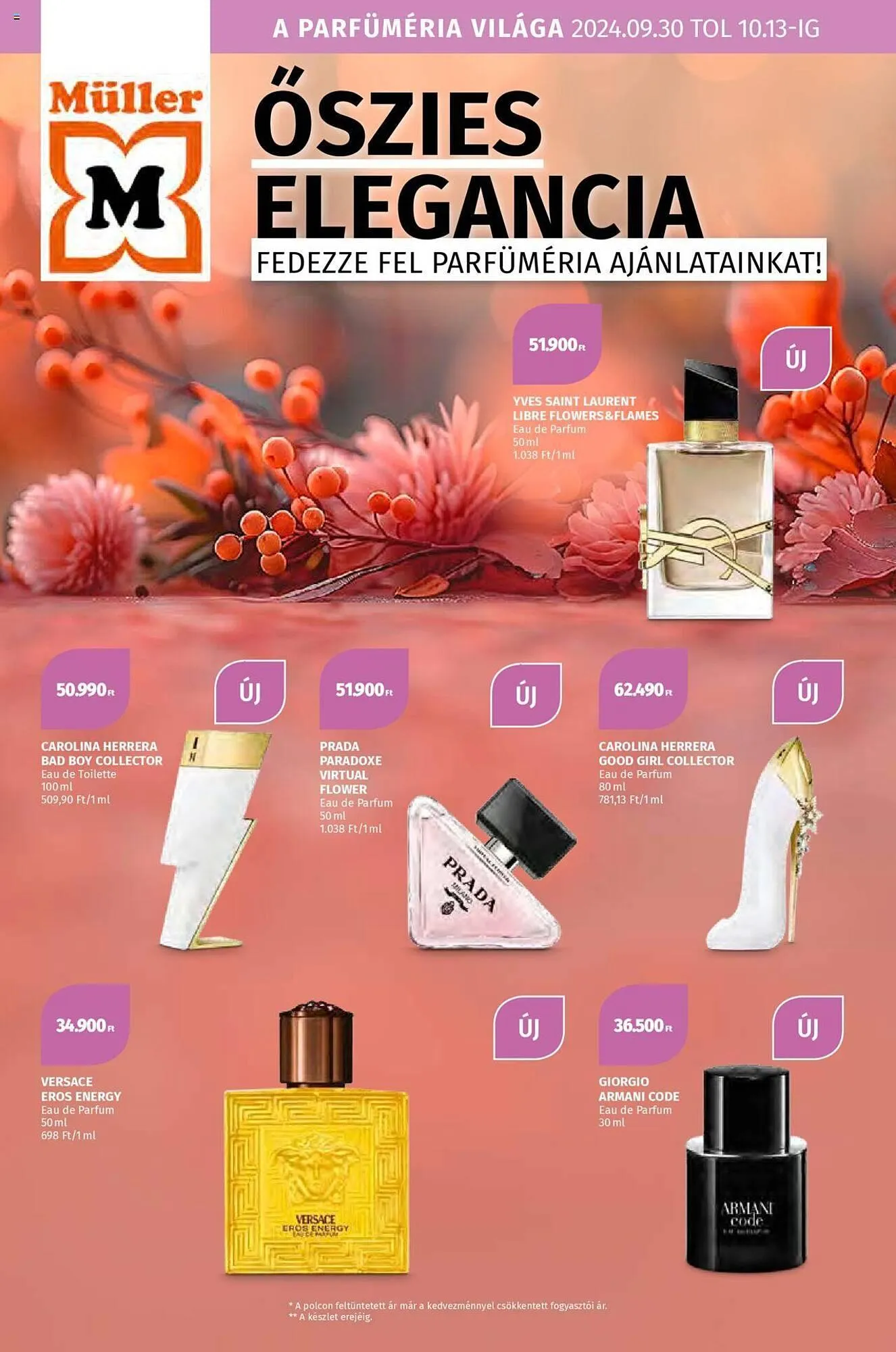 Katalógus Müller akciós újság szeptember 30.-tól október 13.-ig 2024. - Oldal 1
