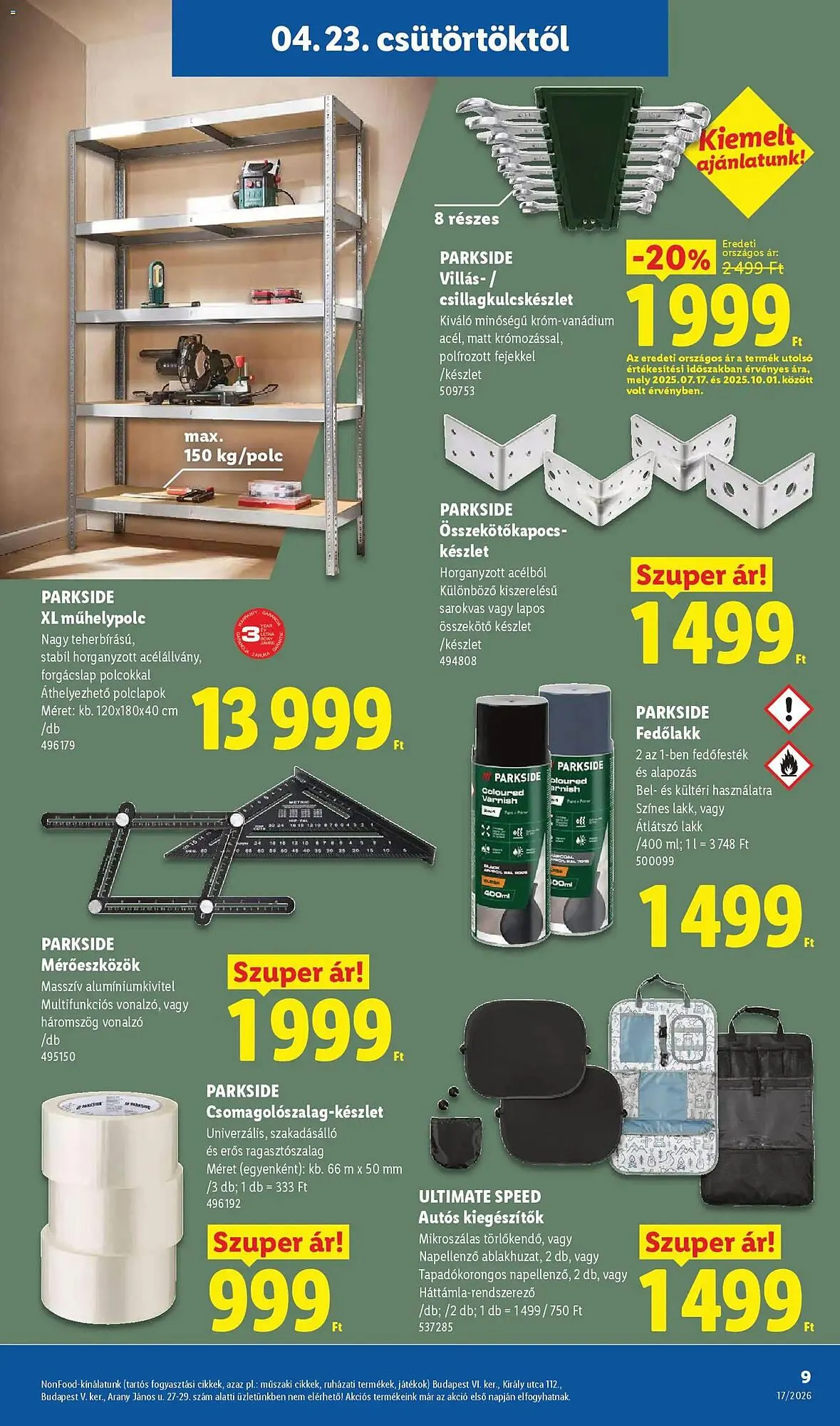 Katalógus Lidl akciós újság április 23.-tól április 29.-ig 2026. - Oldal 9