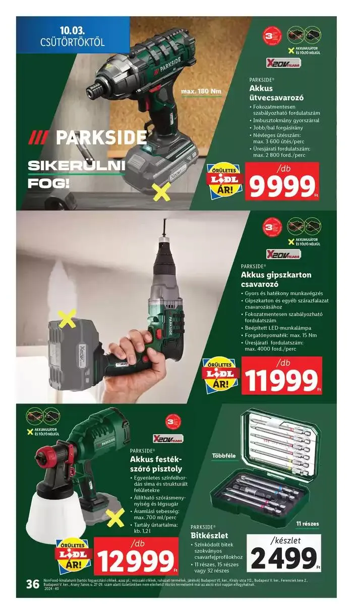 Katalógus Akciós újság – 40. hét október 3.-tól október 9.-ig 2024. - Oldal 36
