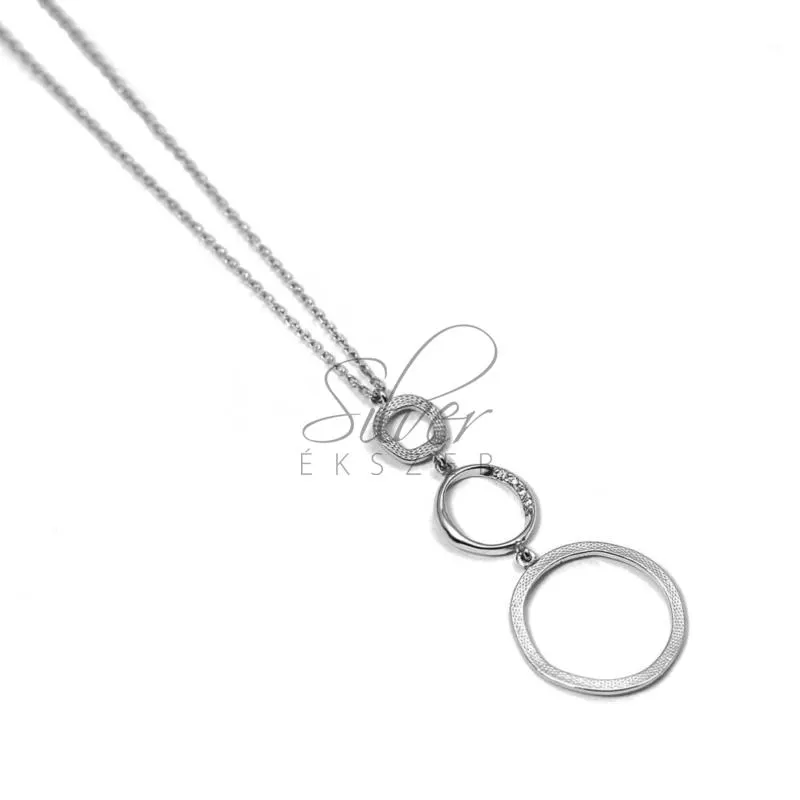 Fehér arany modern nyaklánc