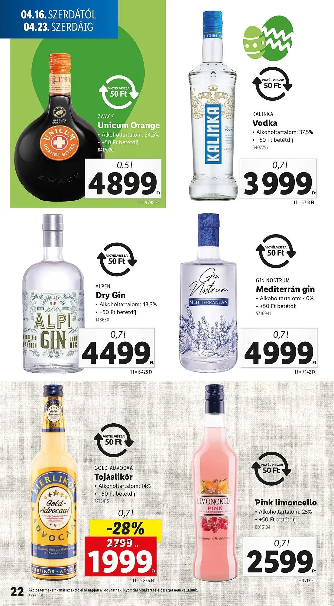 Katalógus Lidl akciós újság április 16.-tól április 19.-ig 2025. - Oldal 22