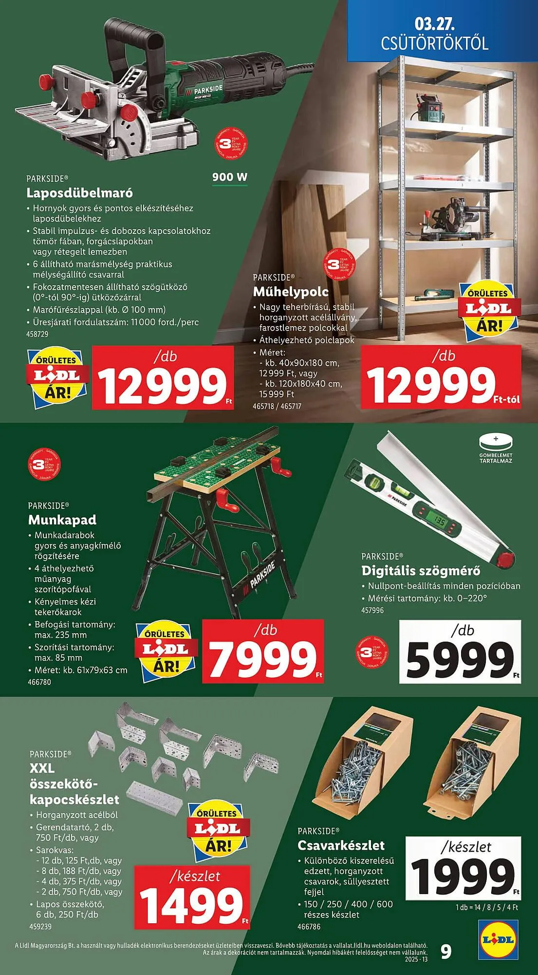 Katalógus Lidl akciós újság március 27.-tól április 2.-ig 2025. - Oldal 9