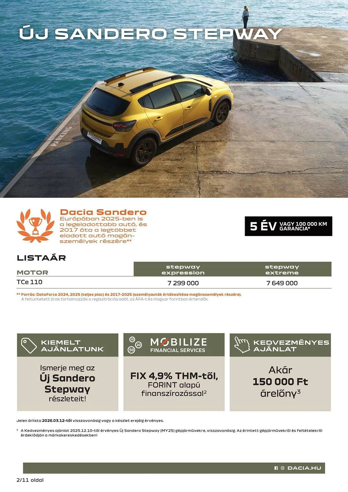 Katalógus Dacia akciós újság március 18.-tól április 2.-ig 2026. - Oldal 2