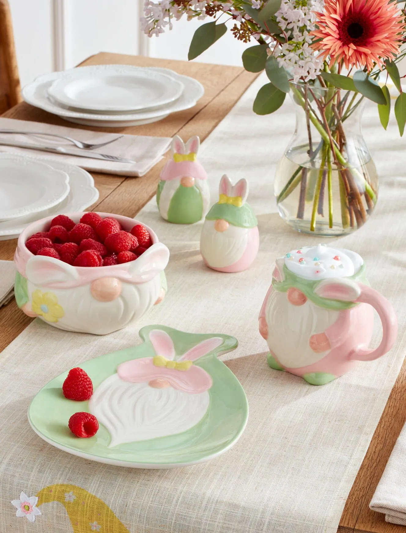 Dolomit étkészlet manó mintával