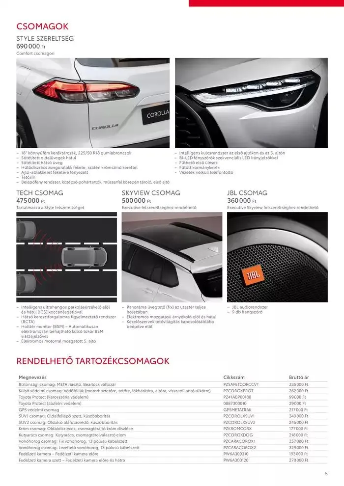 Katalógus Toyota Corolla Cross MY24 november 22.-tól november 22.-ig 2025. - Oldal 5