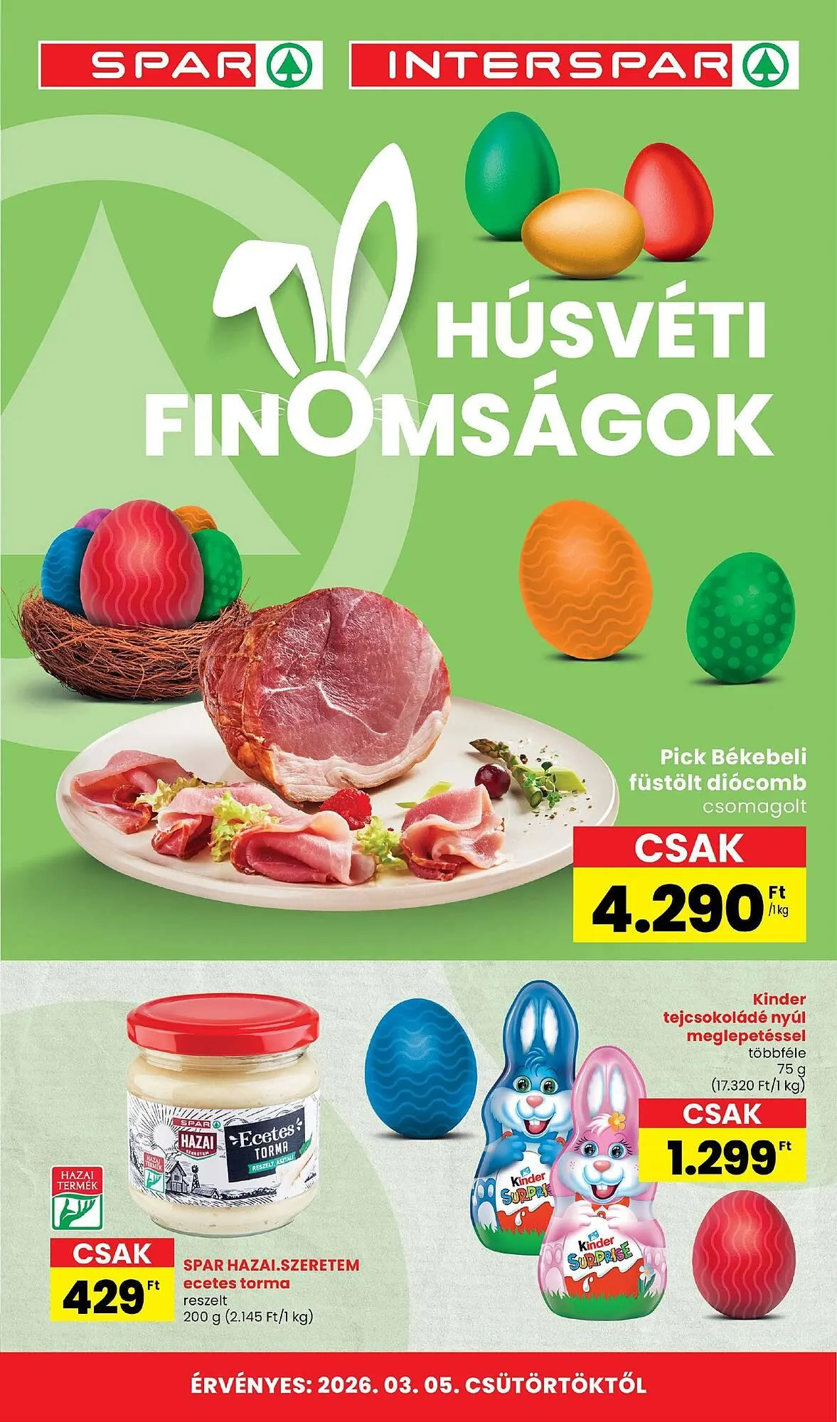 Katalógus Spar akciós újság március 5.-tól április 1.-ig 2026. - Oldal 1