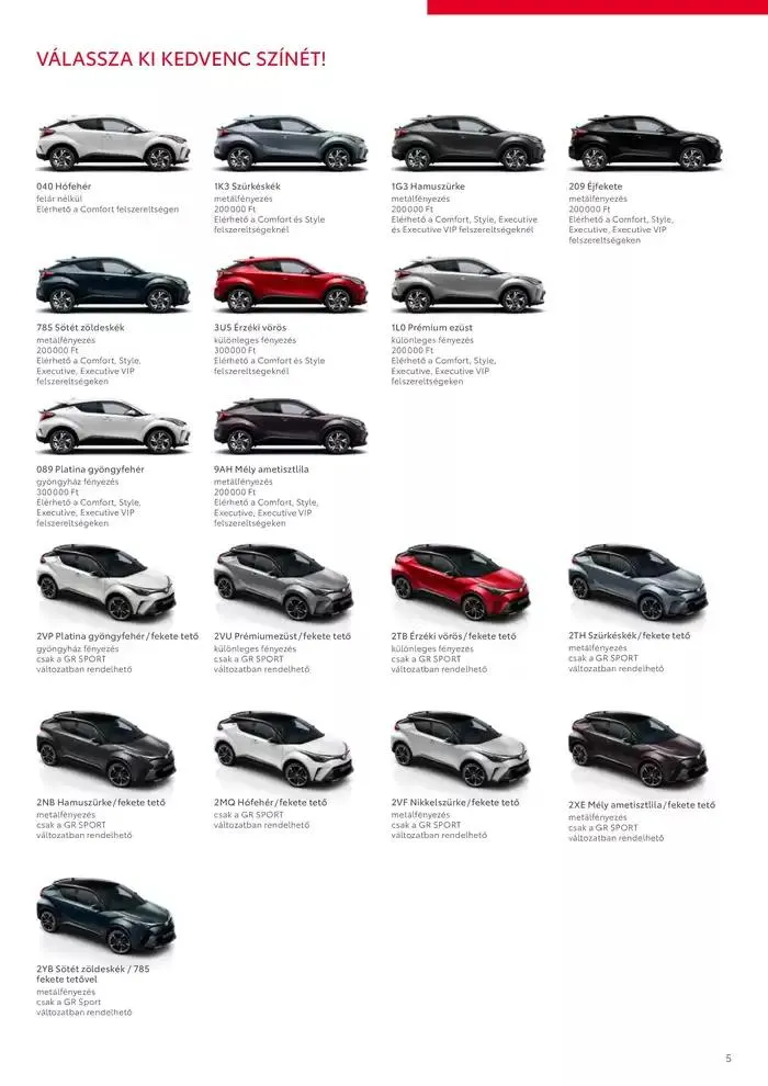 Katalógus Toyota C-HR Hybrid november 15.-tól november 15.-ig 2025. - Oldal 5