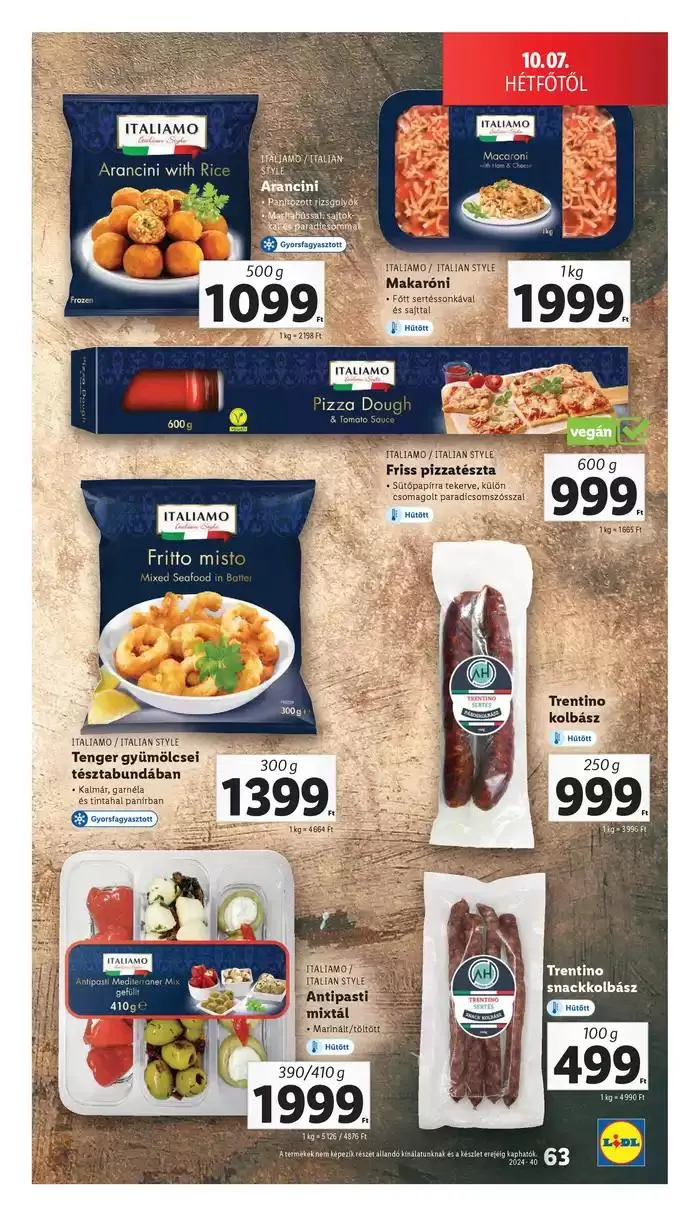 Katalógus Akciós újság – 40. hét október 3.-tól október 9.-ig 2024. - Oldal 63