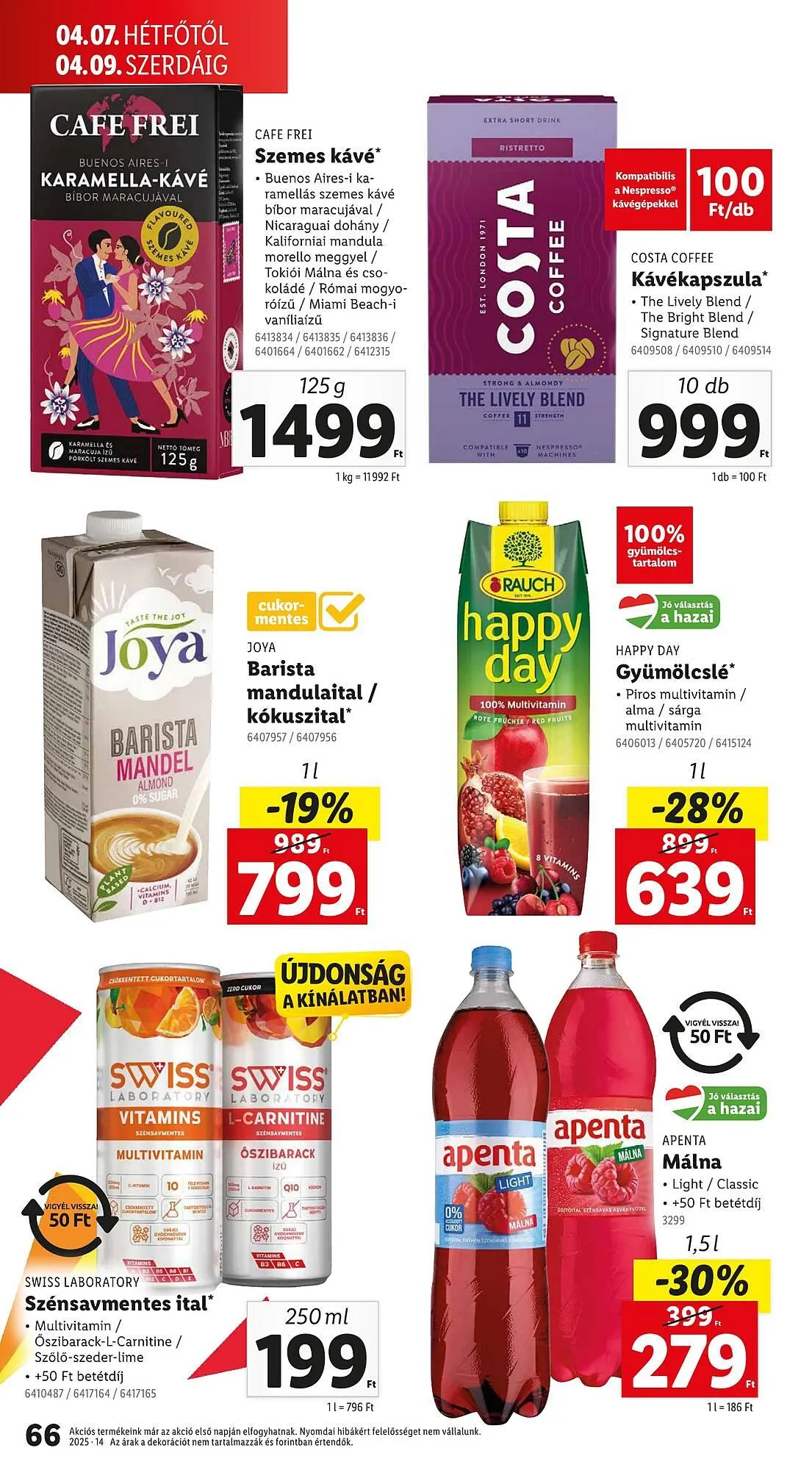 Katalógus Lidl akciós újság április 3.-tól április 9.-ig 2025. - Oldal 66