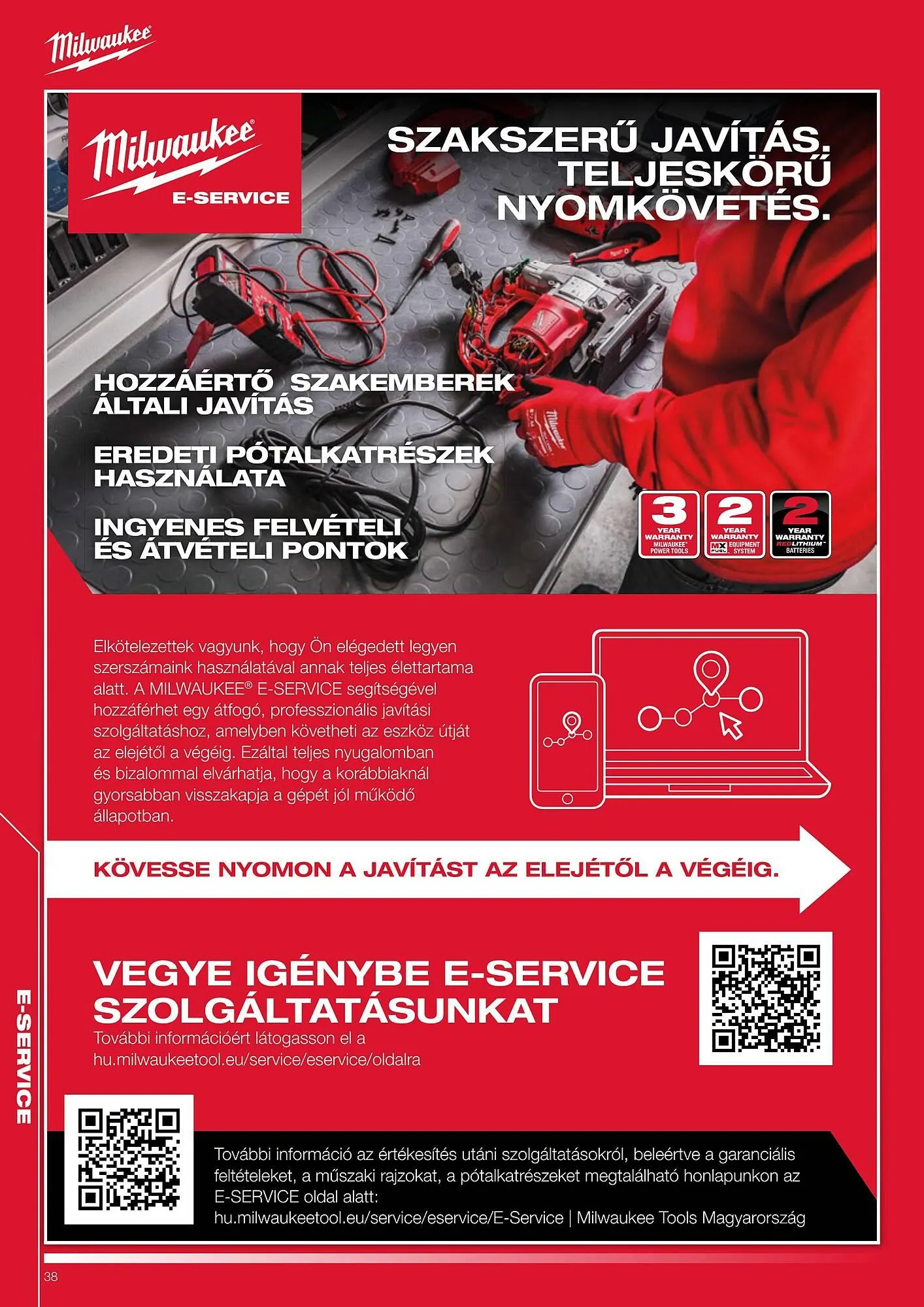 Katalógus Milwaukee akciós újság augusztus 1.-tól január 31.-ig 2026. - Oldal 38