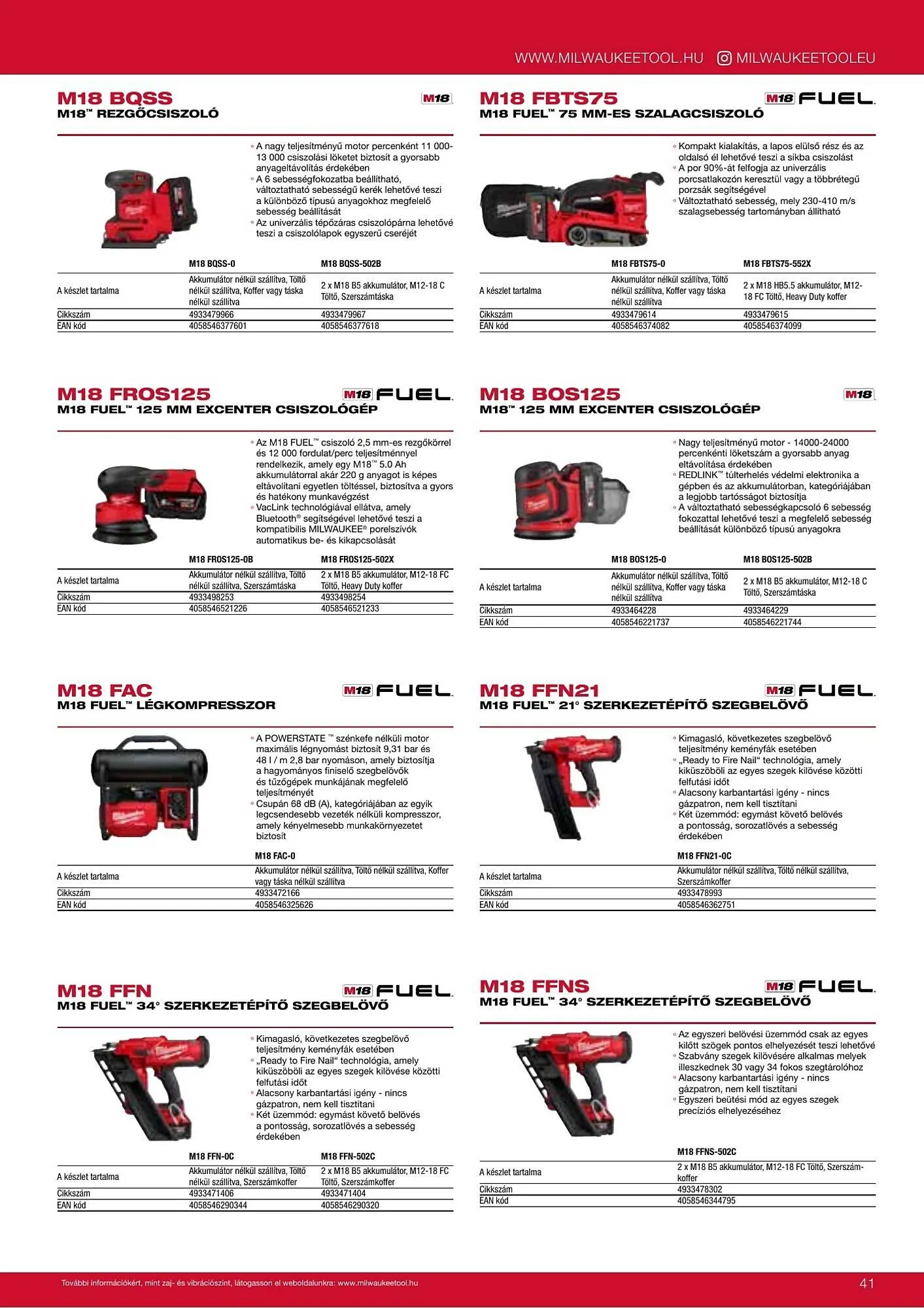 Katalógus Milwaukee akciós újság szeptember 16.-tól december 31.-ig 2026. - Oldal 41