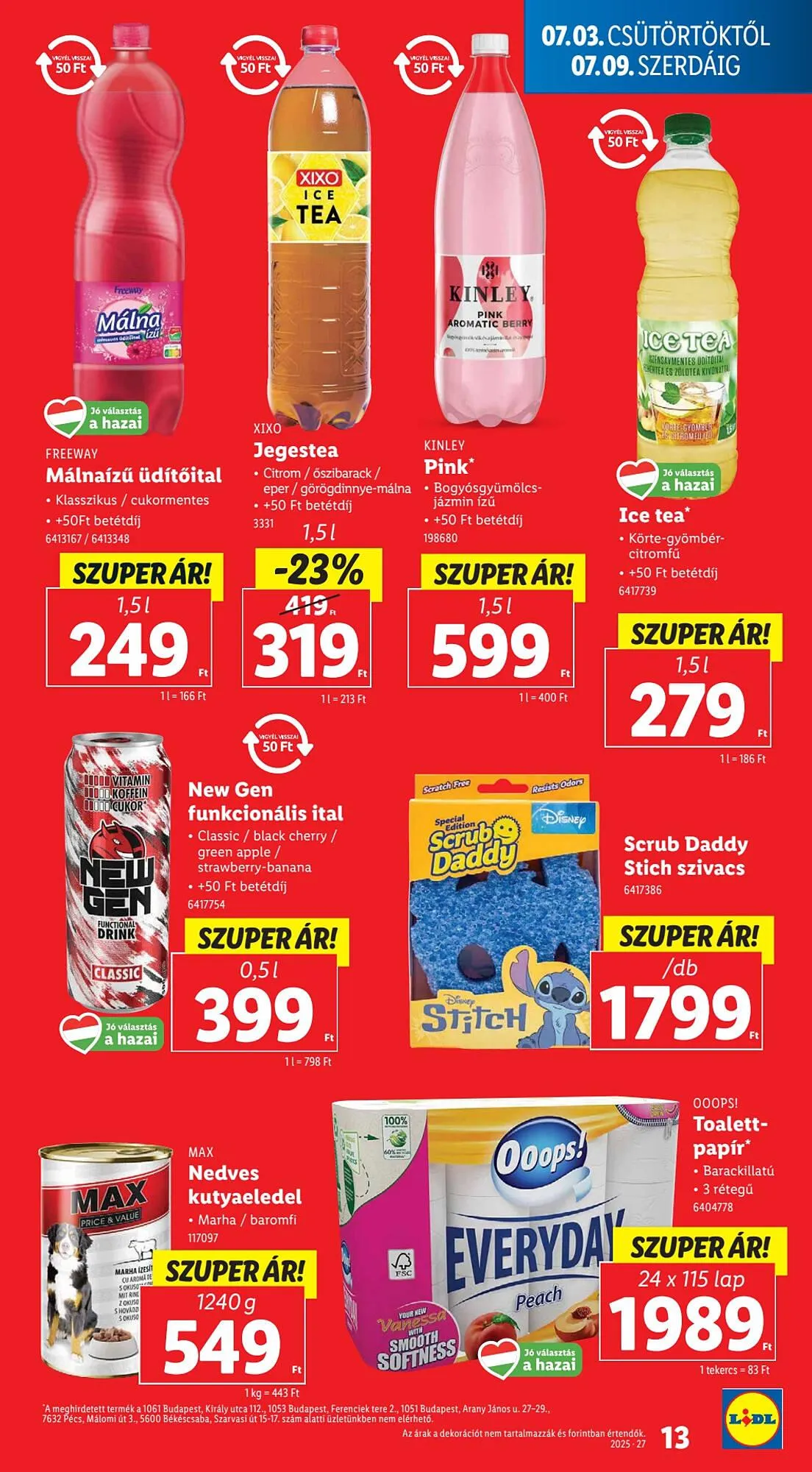 Katalógus Lidl akciós újság július 3.-tól július 9.-ig 2025. - Oldal 13