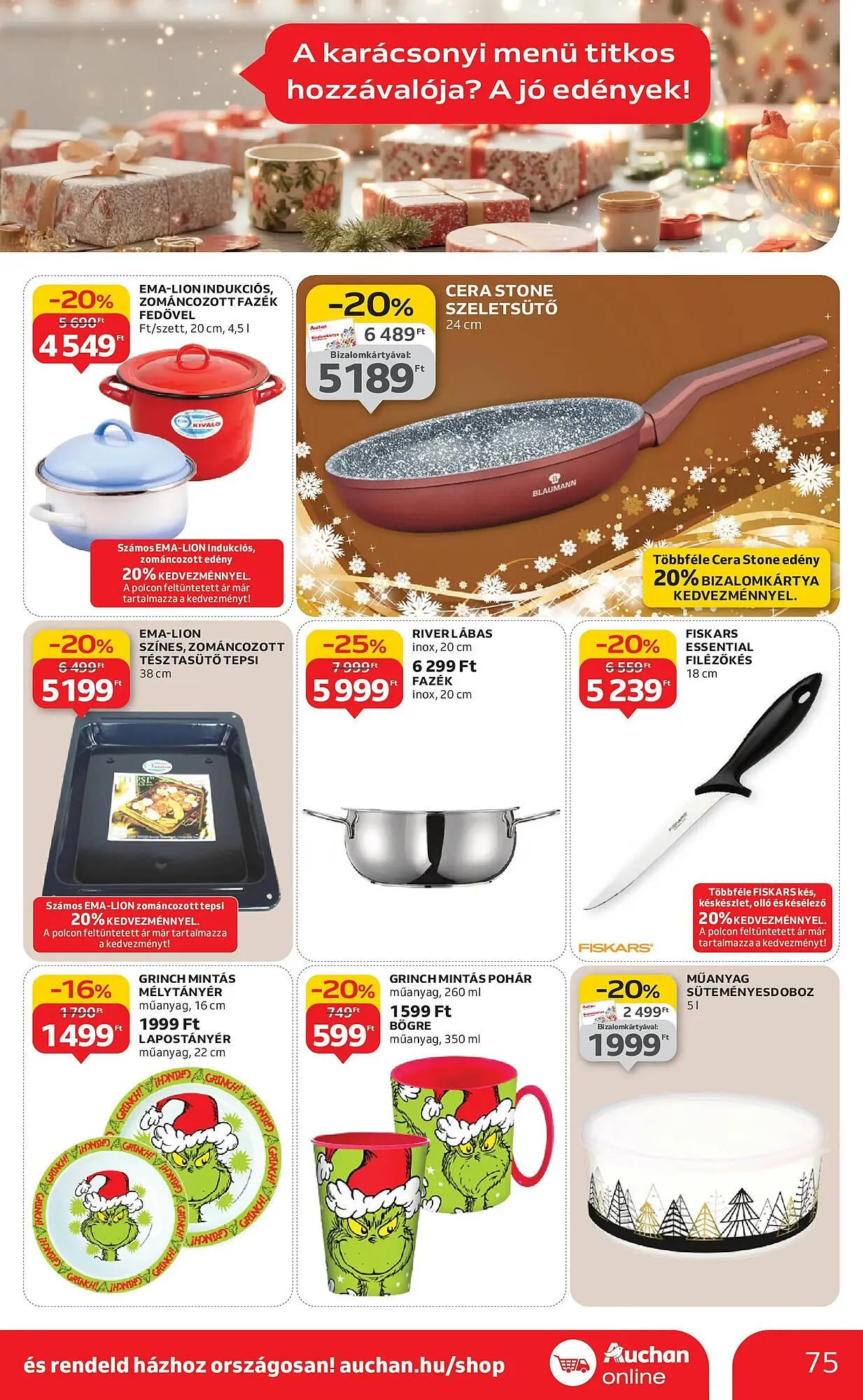 Katalógus Auchan akciós újság december 4.-tól december 10.-ig 2025. - Oldal 75