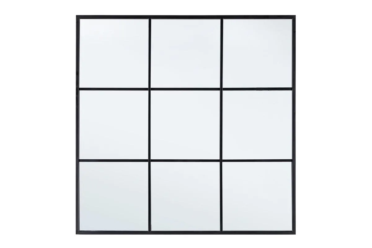 NUCLEOS ablakos fekete keretes tükör