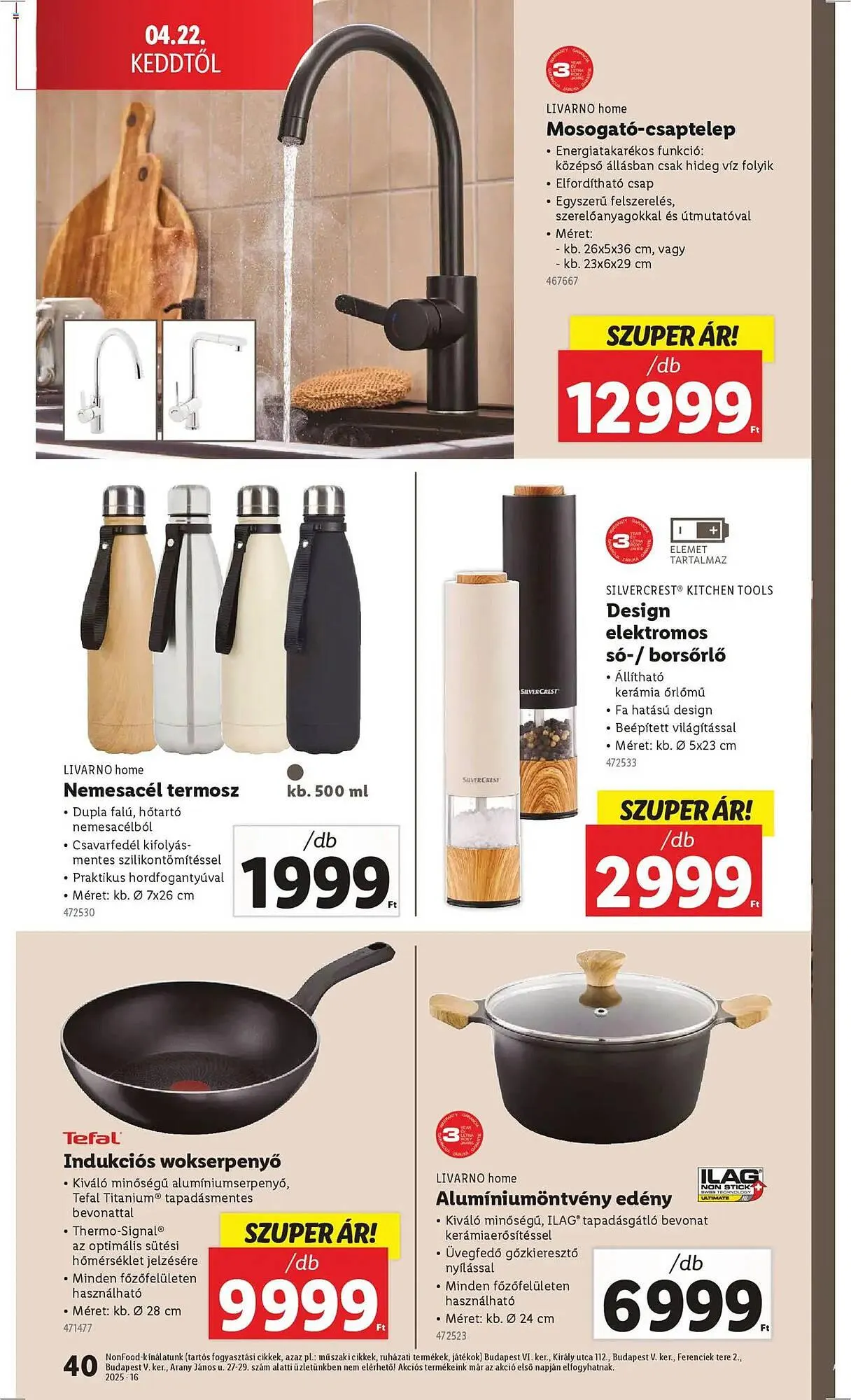 Katalógus Lidl akciós újság április 16.-tól április 22.-ig 2025. - Oldal 40
