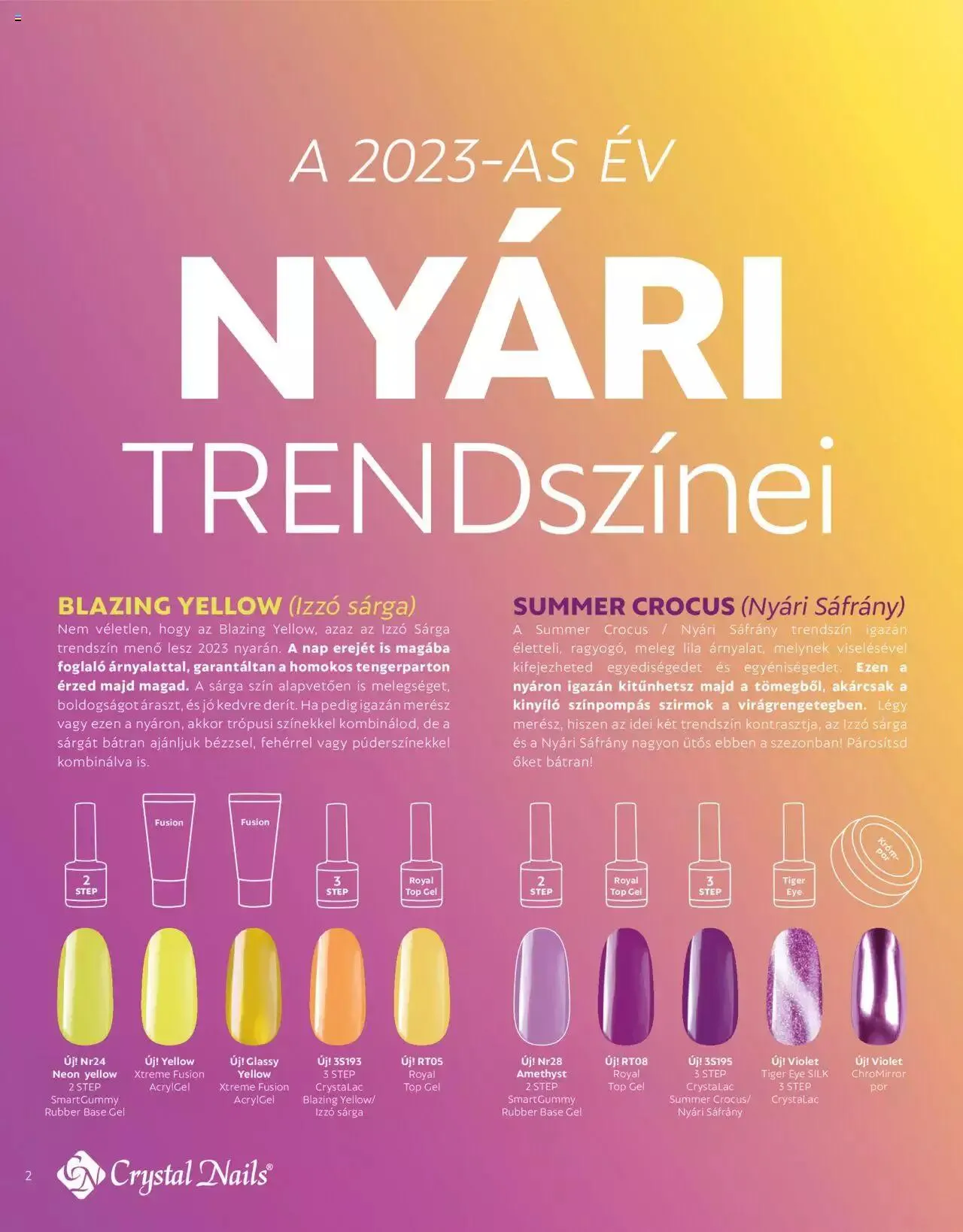 Katalógus Crystal Nails - NYÁR EXTRA KATALÓGUS június 1.-tól december 31.-ig 2023. - Oldal 2