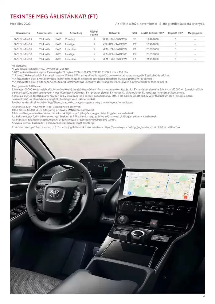 Katalógus Toyota bZ4X 11kw december 3.-tól december 3.-ig 2025. - Oldal 4