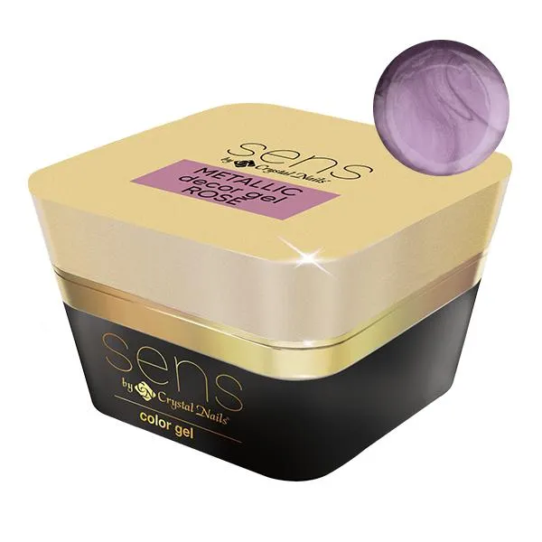 SENS METALLIC decor gel - Rose 5ml