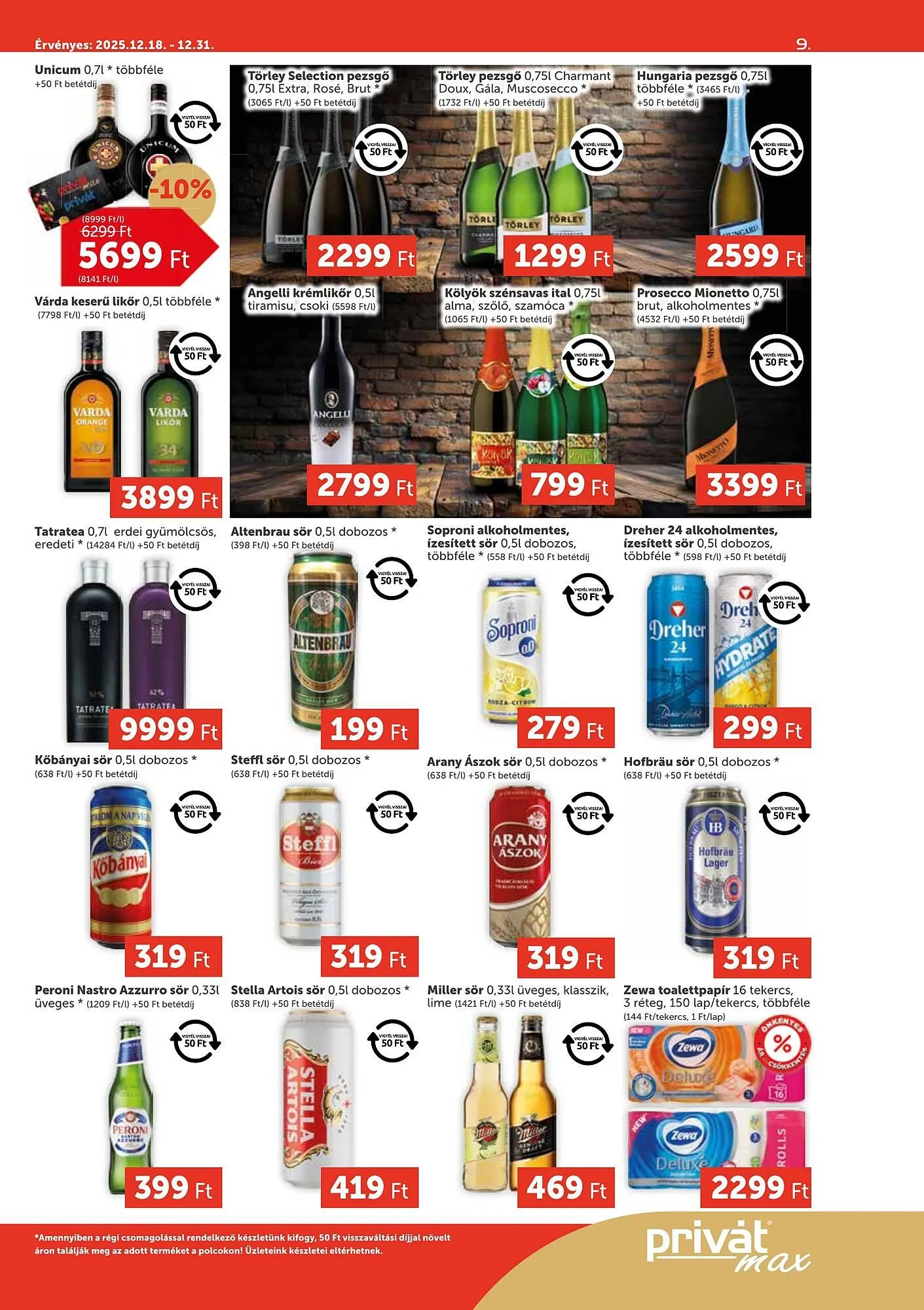 Katalógus PRIVÁT akciós újság december 18.-tól december 31.-ig 2025. - Oldal 9