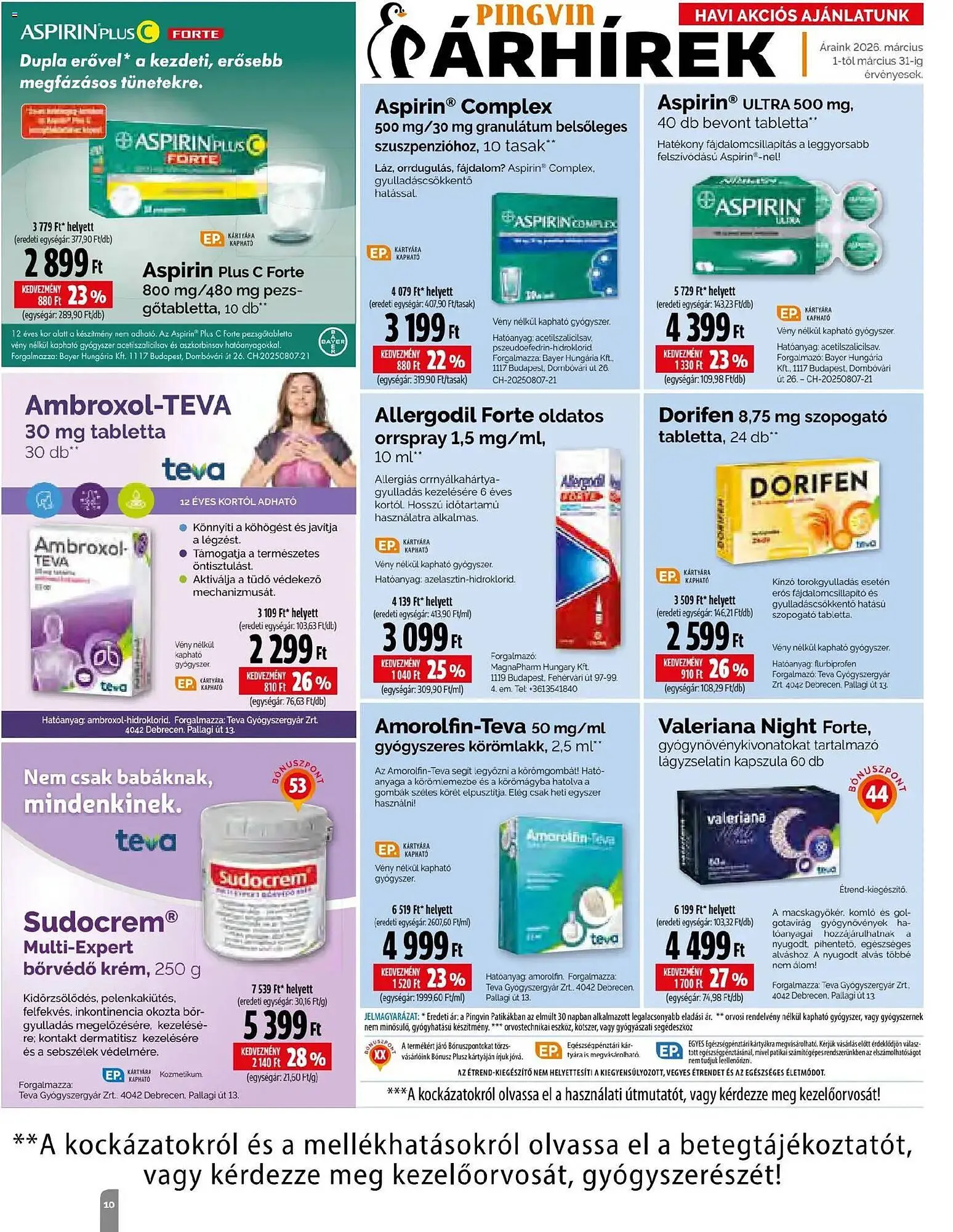 Katalógus Pingvin Patika akciós újság március 1.-tól március 31.-ig 2026. - Oldal 10