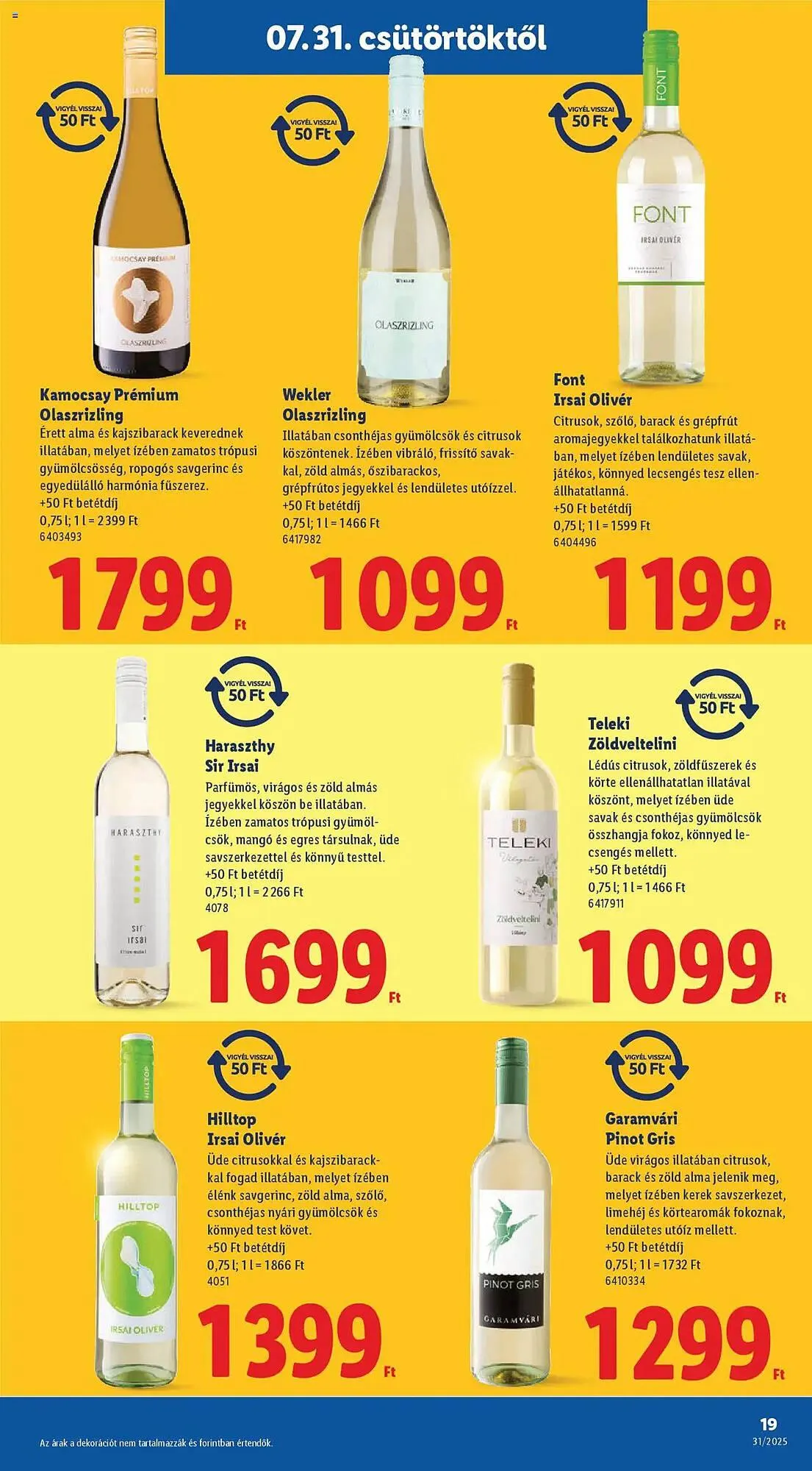 Katalógus Lidl akciós újság július 31.-tól augusztus 6.-ig 2025. - Oldal 17