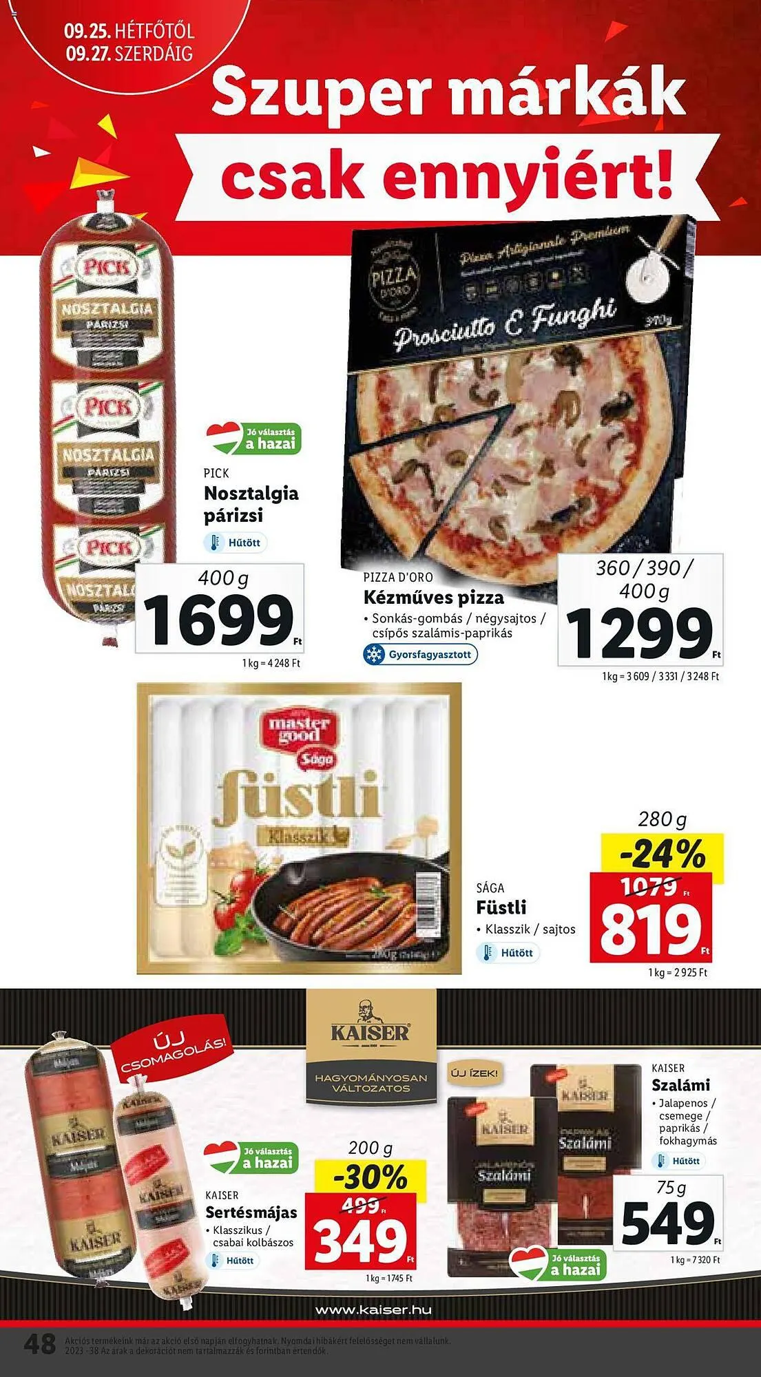 Katalógus Lidl akciós újság szeptember 21.-tól szeptember 27.-ig 2023. - Oldal 48