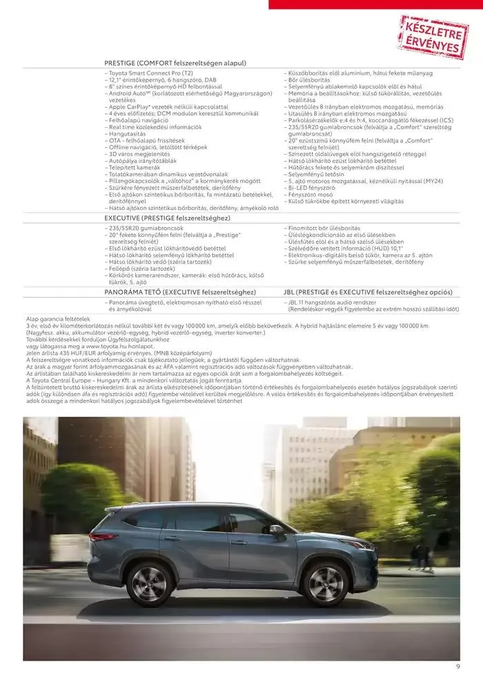 Katalógus Toyota Highlander december 21.-tól december 21.-ig 2025. - Oldal 9
