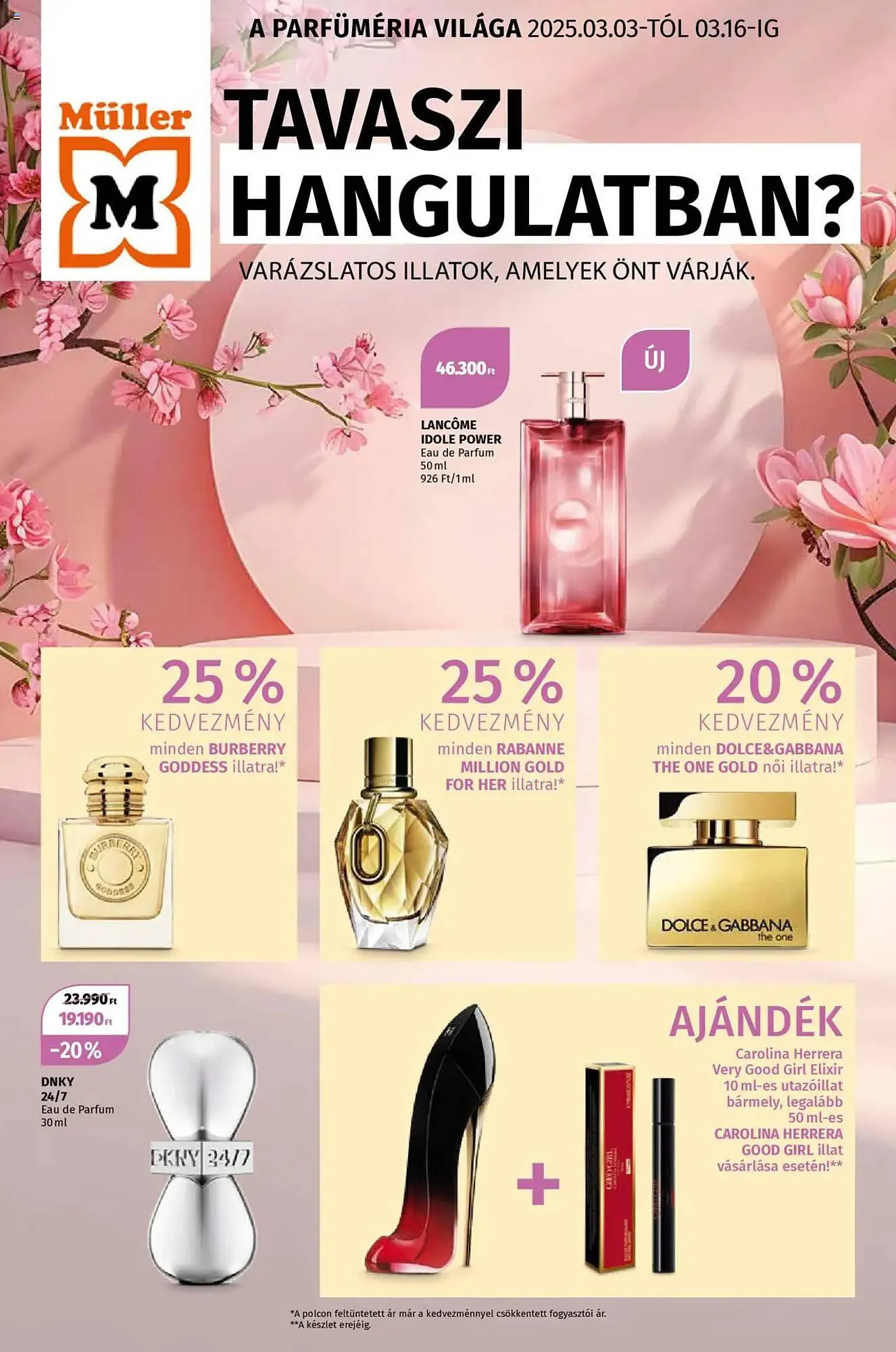 Katalógus Müller akciós újság március 3.-tól március 16.-ig 2025. - Oldal 1