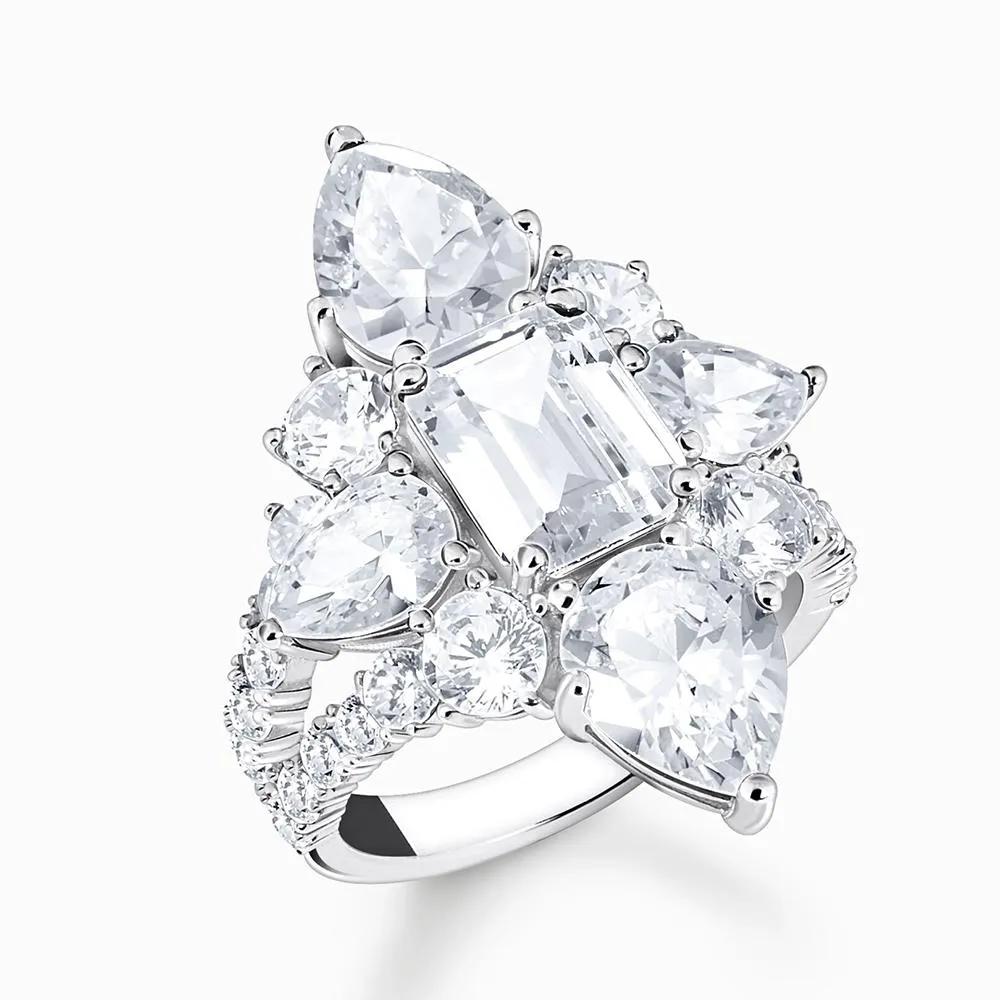 THOMAS SABO gyűrű Cocktail ring with white zirconia