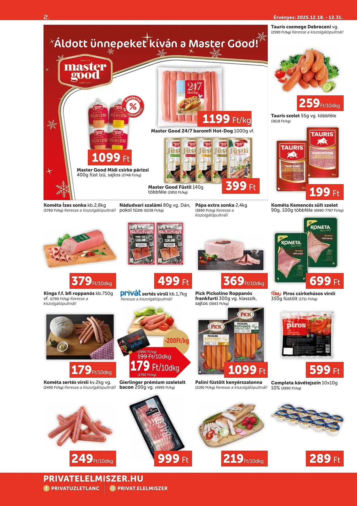 Katalógus PRIVÁT akciós újság december 18.-tól december 31.-ig 2025. - Oldal 2