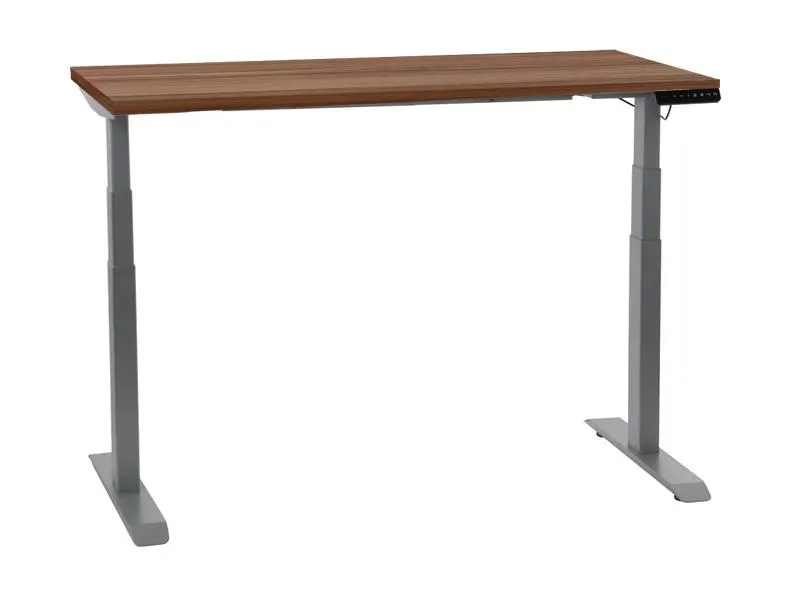 ALB-UT04-3T/A kétmotoros állítható magasságú íróasztal szürke vázzal (160 cm)