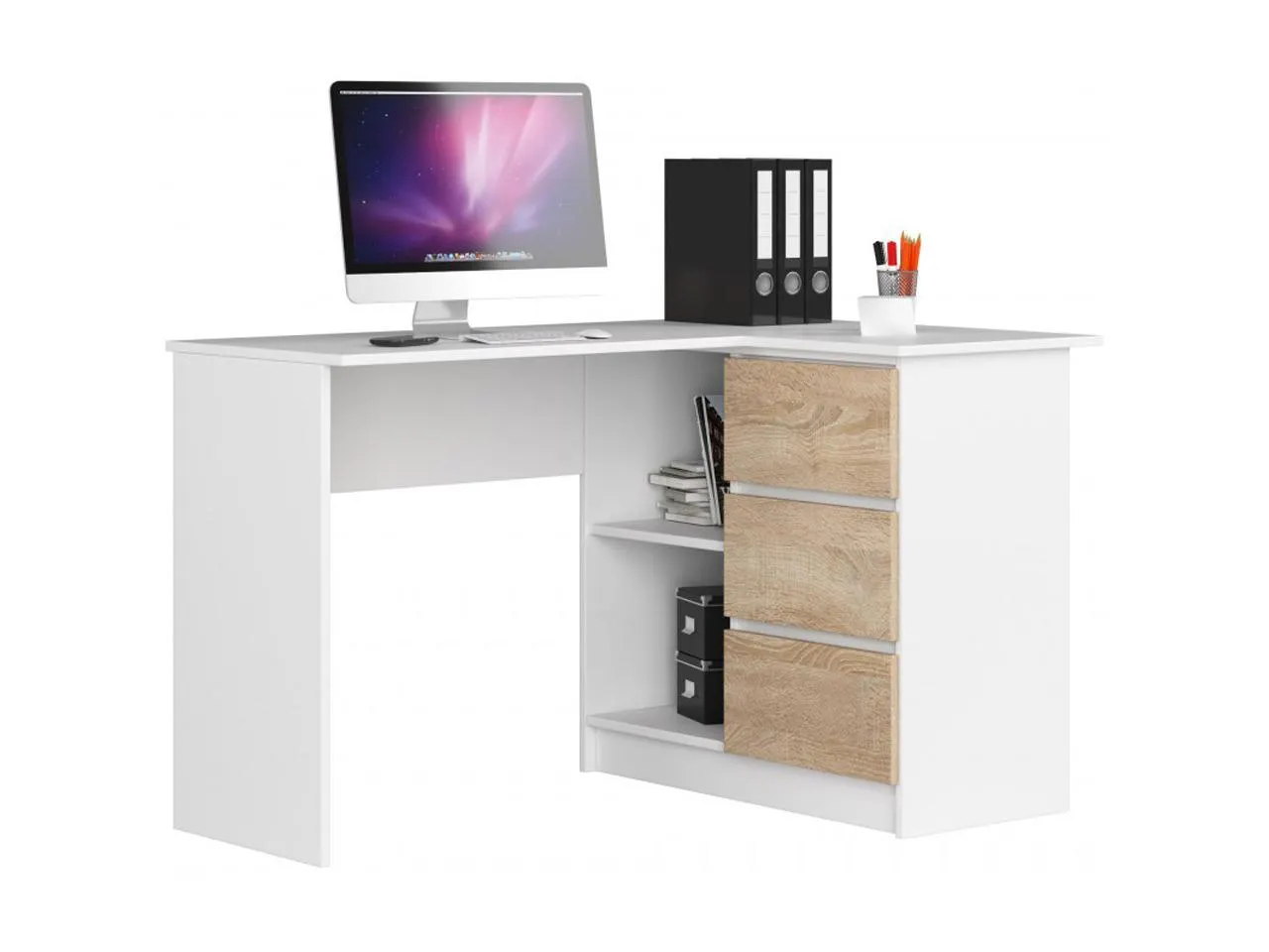 AKO-B16 MIX sarok íróasztal, jobbos