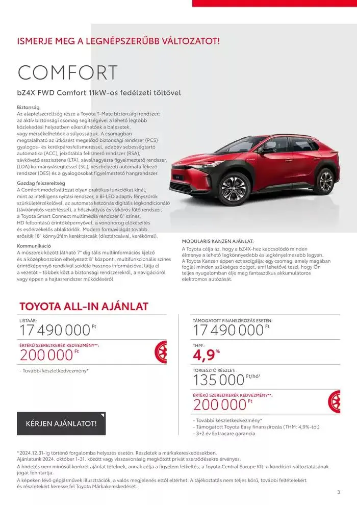 Katalógus Toyota bZ4X 11kw november 20.-tól november 20.-ig 2025. - Oldal 3