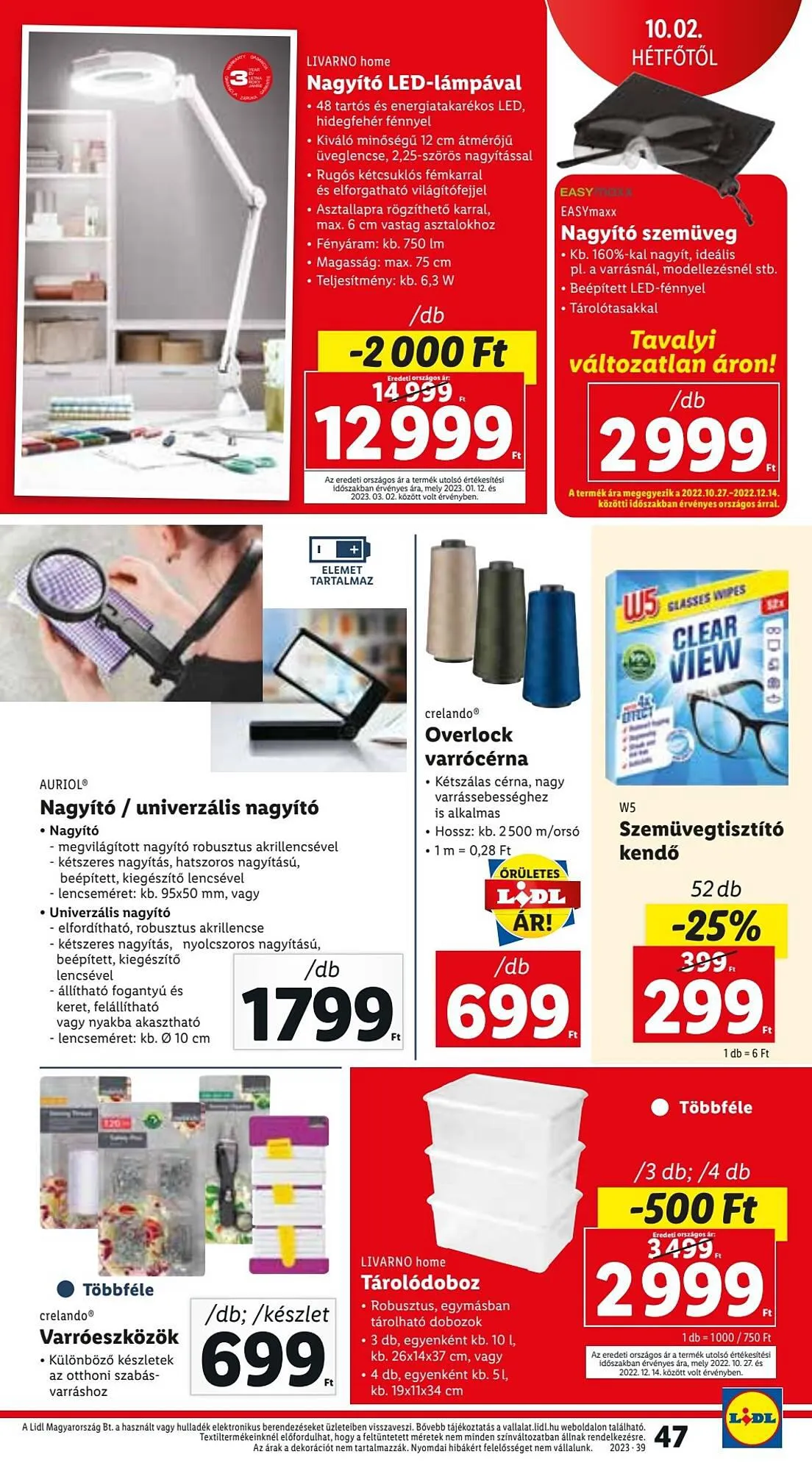 Katalógus Lidl akciós újság szeptember 28.-tól október 4.-ig 2023. - Oldal 47