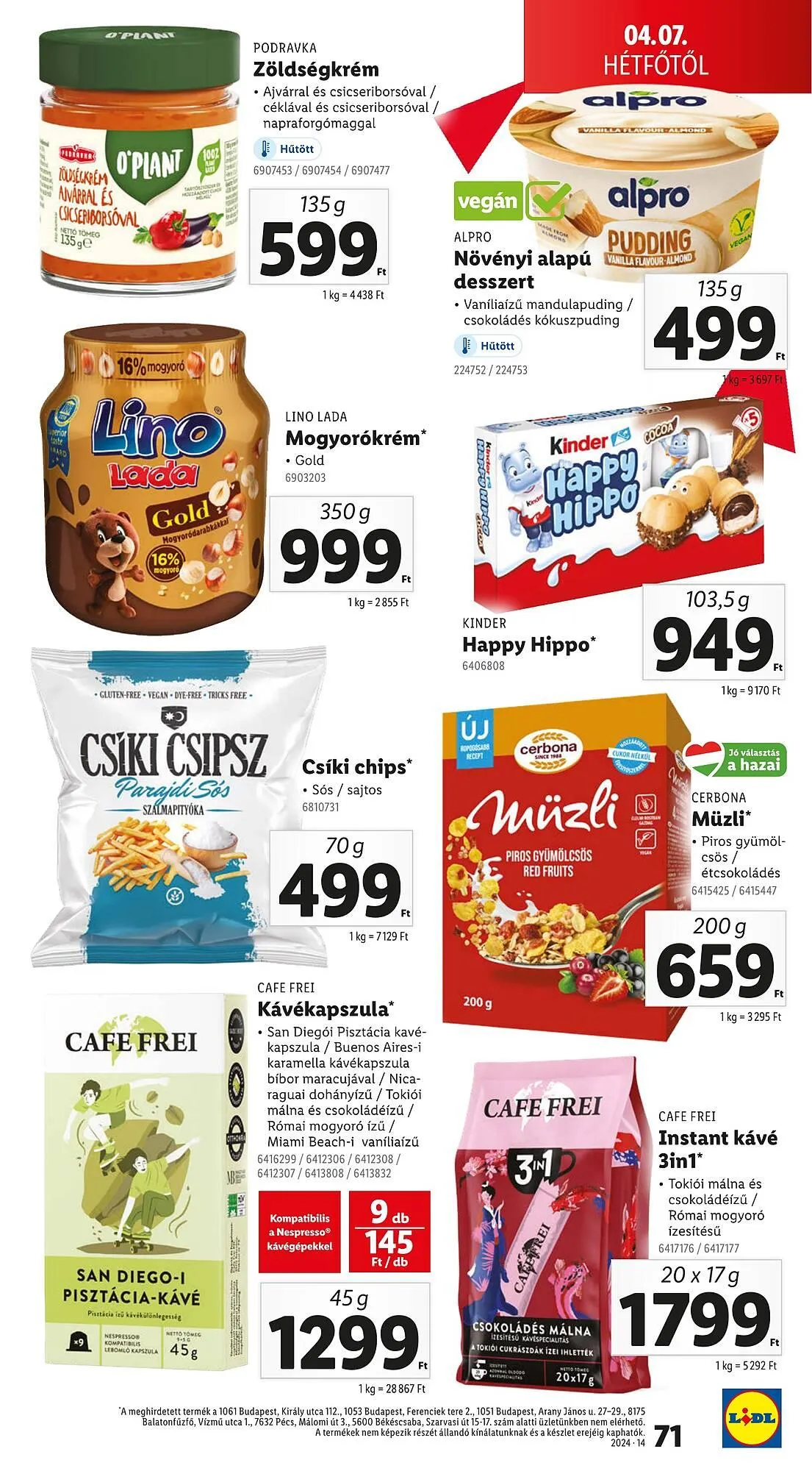 Katalógus Lidl akciós újság április 3.-tól április 9.-ig 2025. - Oldal 71