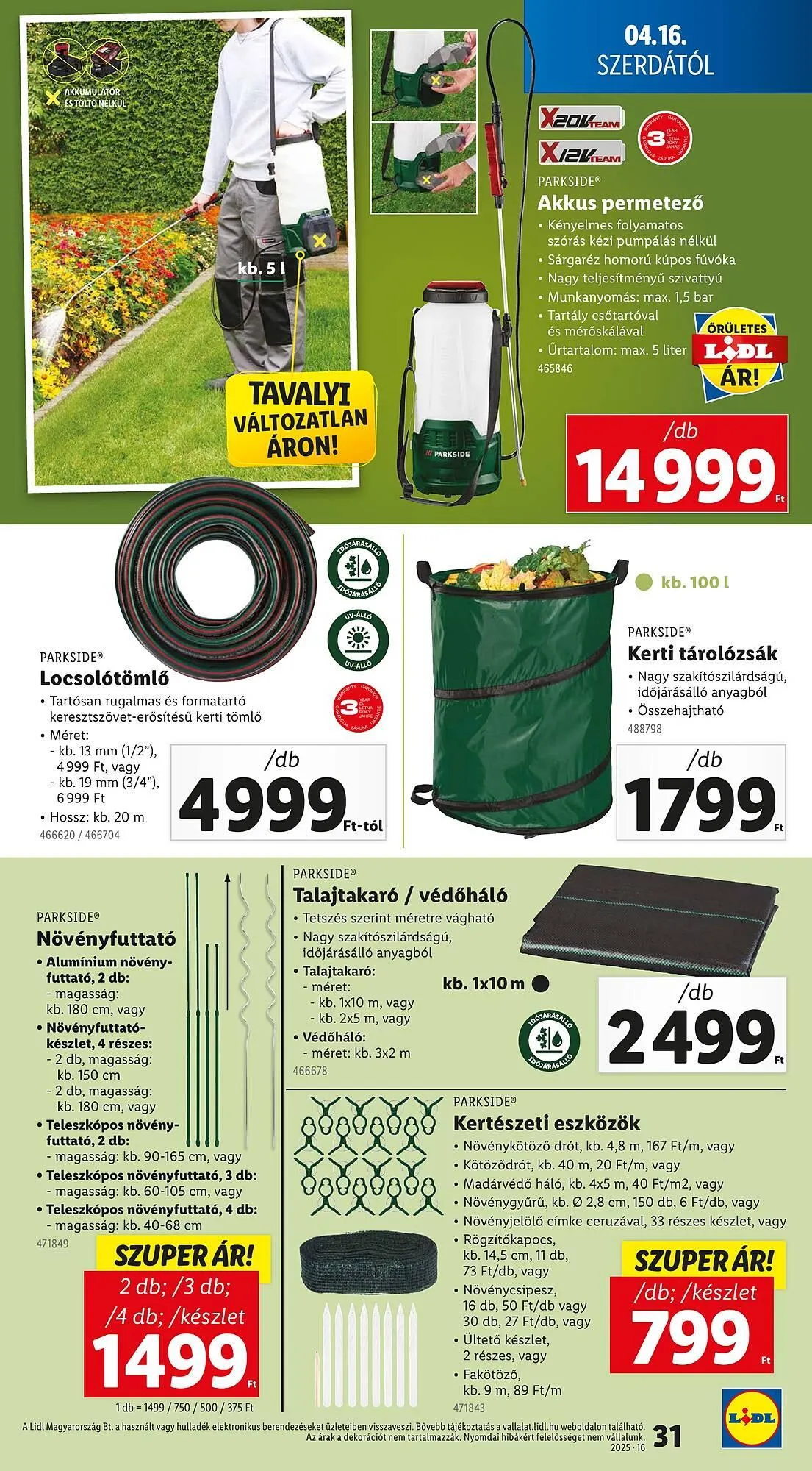 Katalógus Lidl akciós újság április 16.-tól április 19.-ig 2025. - Oldal 31