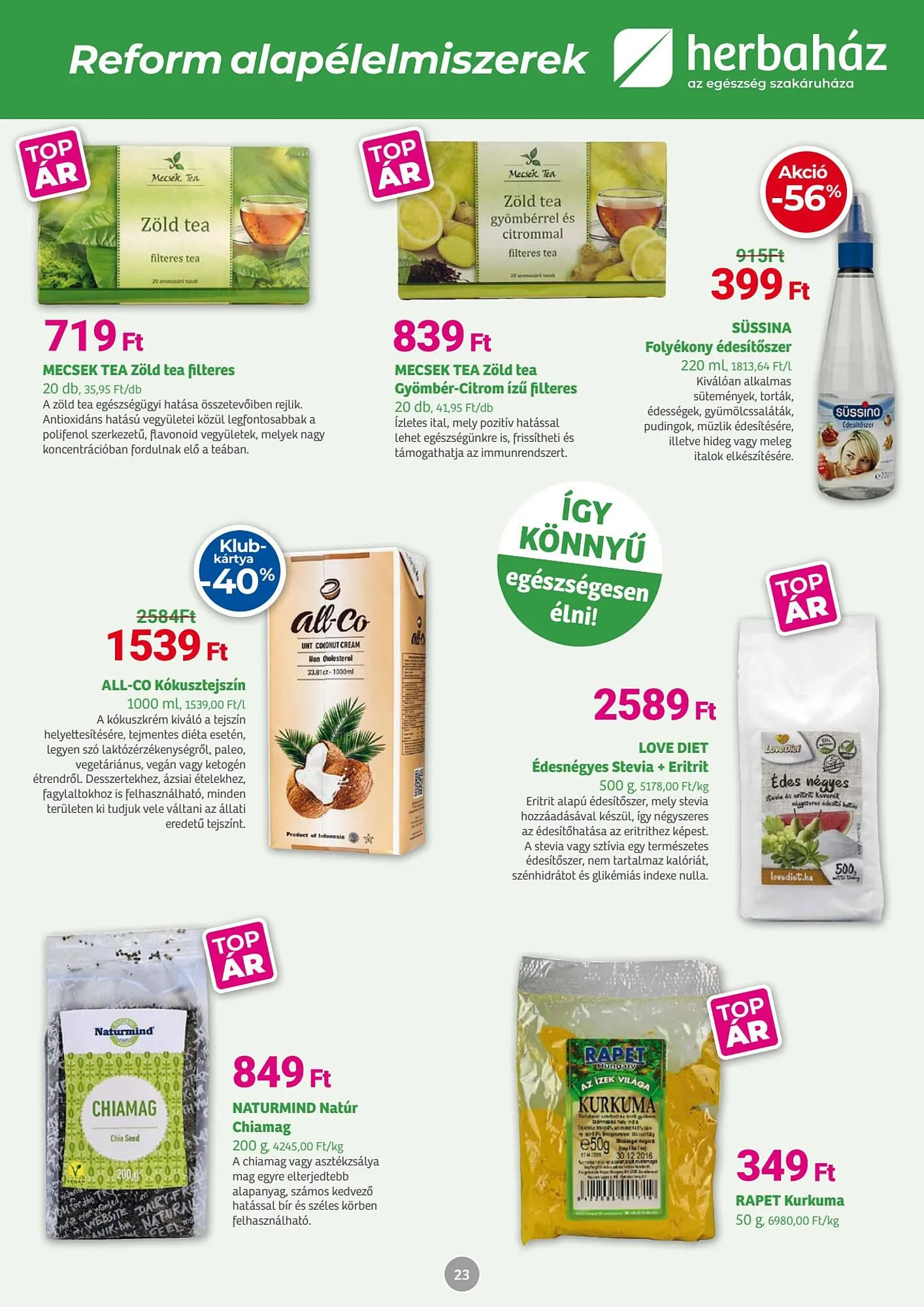 Katalógus Herbaház akciós újság május 5.-tól június 1.-ig 2025. - Oldal 23