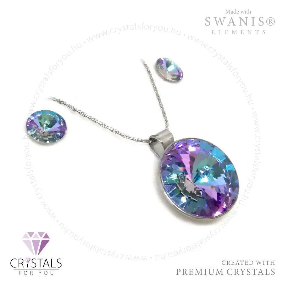 Kör medálos szett csúcsos Swanis® prémium kristállyal díszítve