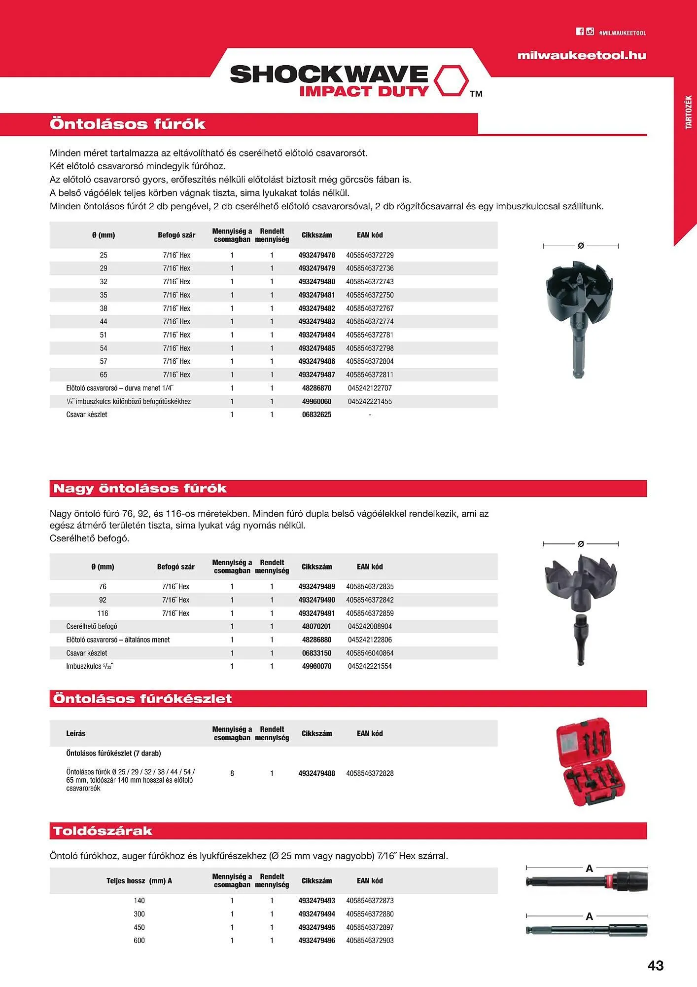 Katalógus Milwaukee akciós újság szeptember 16.-tól december 31.-ig 2025. - Oldal 43