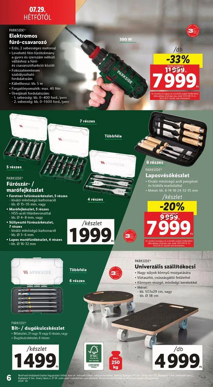 Katalógus Nonfood kínálatunk - 30. hét július 29.-tól július 31.-ig 2024. - Oldal 6