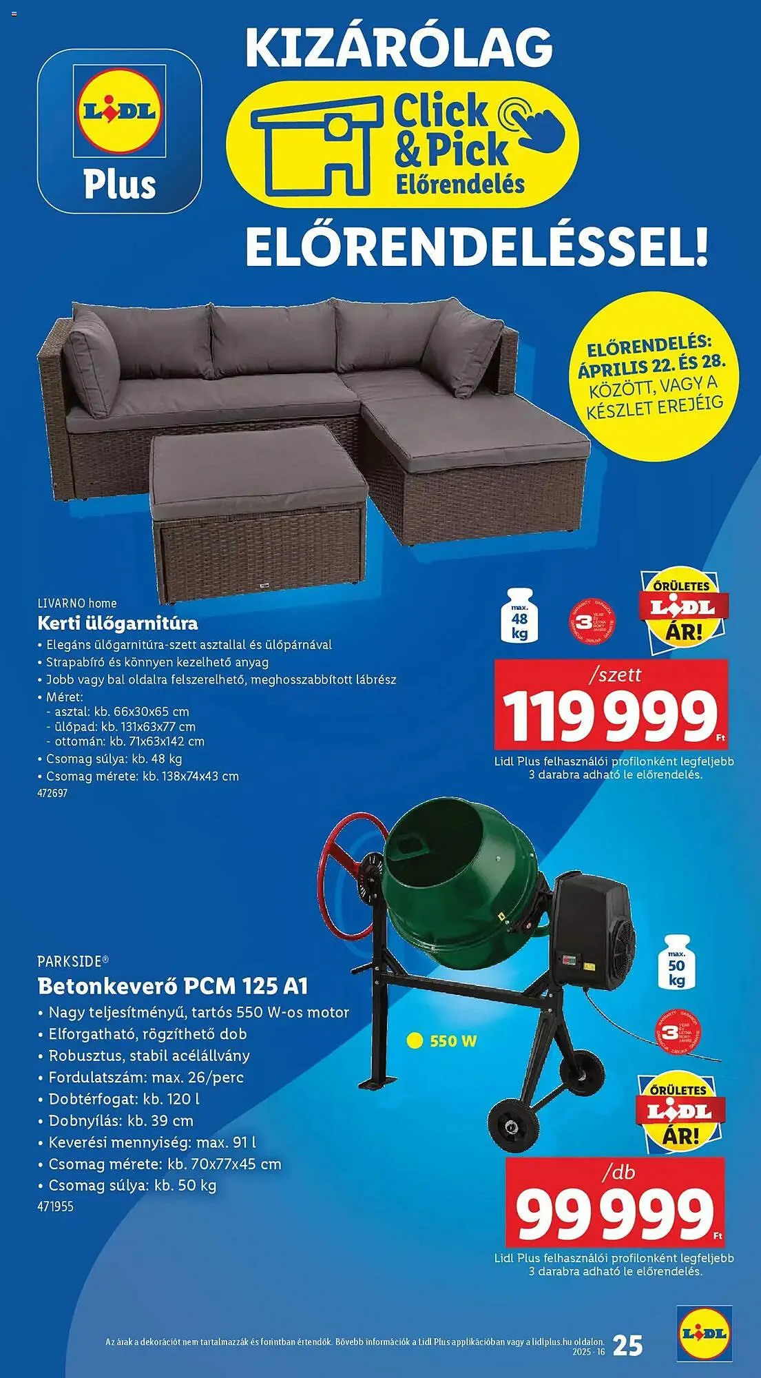 Katalógus Lidl akciós újság április 16.-tól április 22.-ig 2025. - Oldal 25
