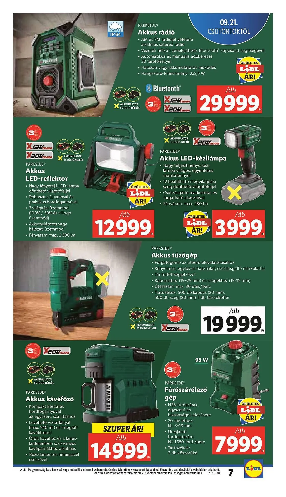 Katalógus Lidl akciós újság szeptember 21.-tól szeptember 27.-ig 2023. - Oldal 7