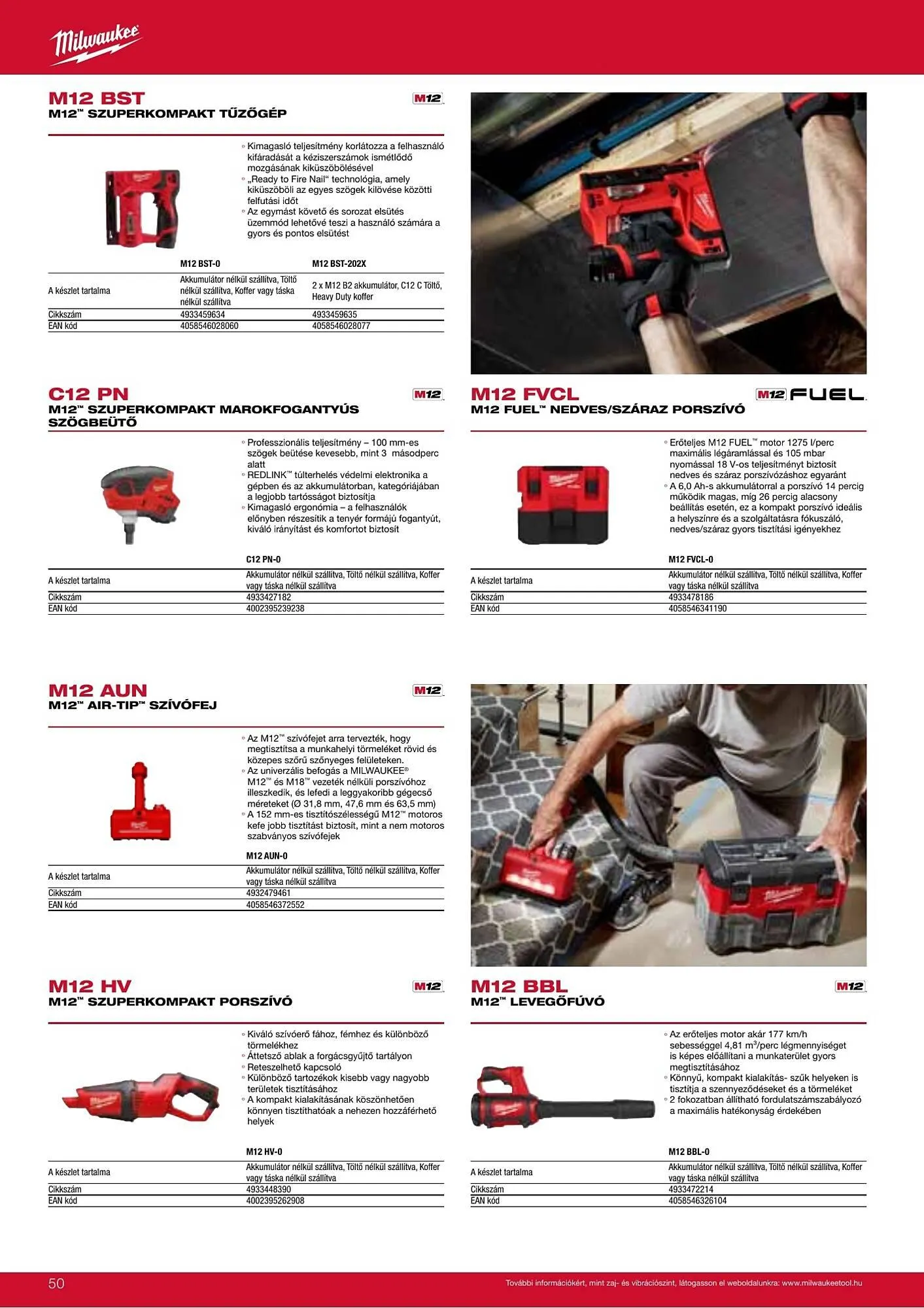 Katalógus Milwaukeetool akciós újság augusztus 14.-tól december 31.-ig 2025. - Oldal 50