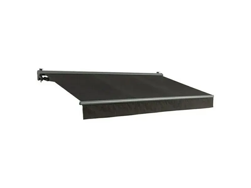 SUNFUN - csuklókaros teli kazettás napellenző motorral (5x3m, antracit)