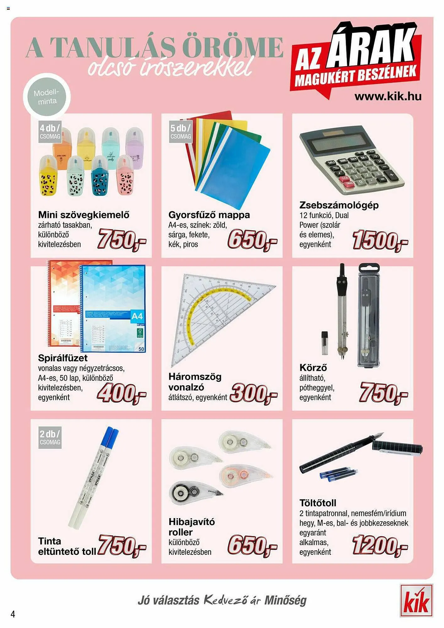 Katalógus Kik akciós újság augusztus 21.-tól szeptember 4.-ig 2023. - Oldal 4