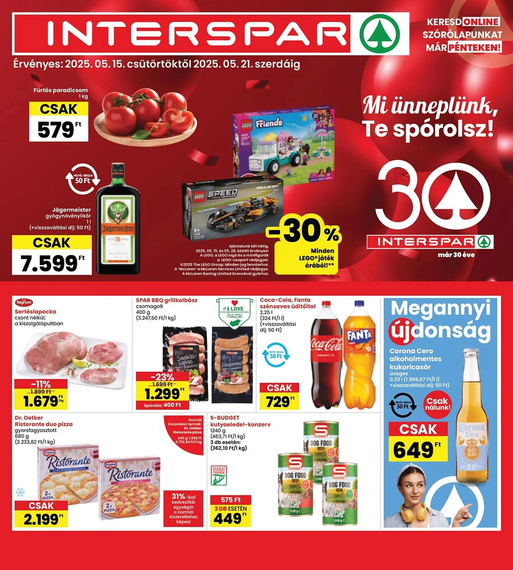 Katalógus Interspar akciós újság május 15.-tól május 21.-ig 2025. - Oldal 1